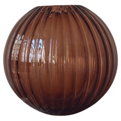 Vase sphère Rigata en Murano soufflé à la main, AND Light Light, années 1990