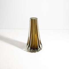 Hand Blown Murano Massiccio Vase in Copper