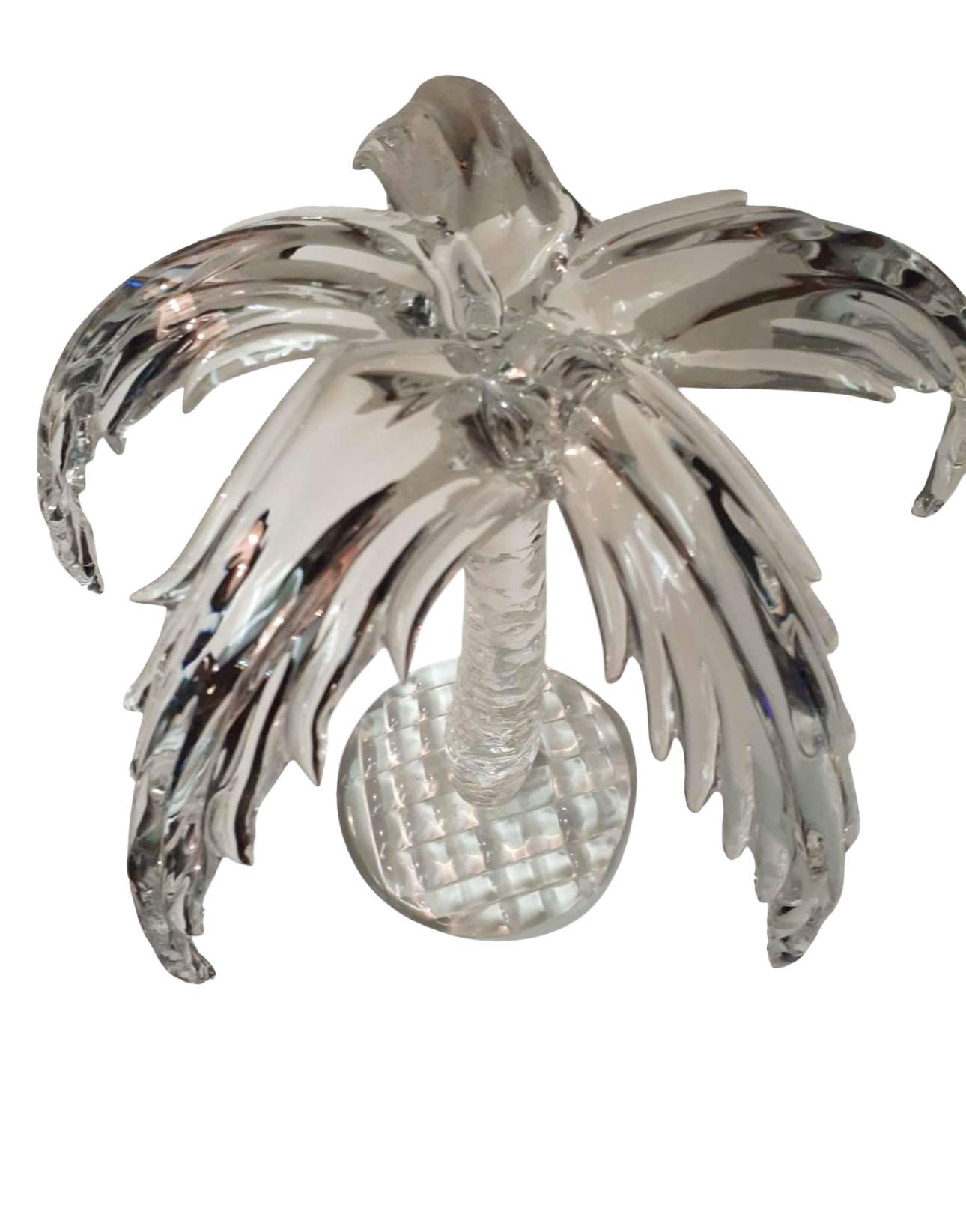 Scultura di palma di Murano soffiata a mano in vendita 1