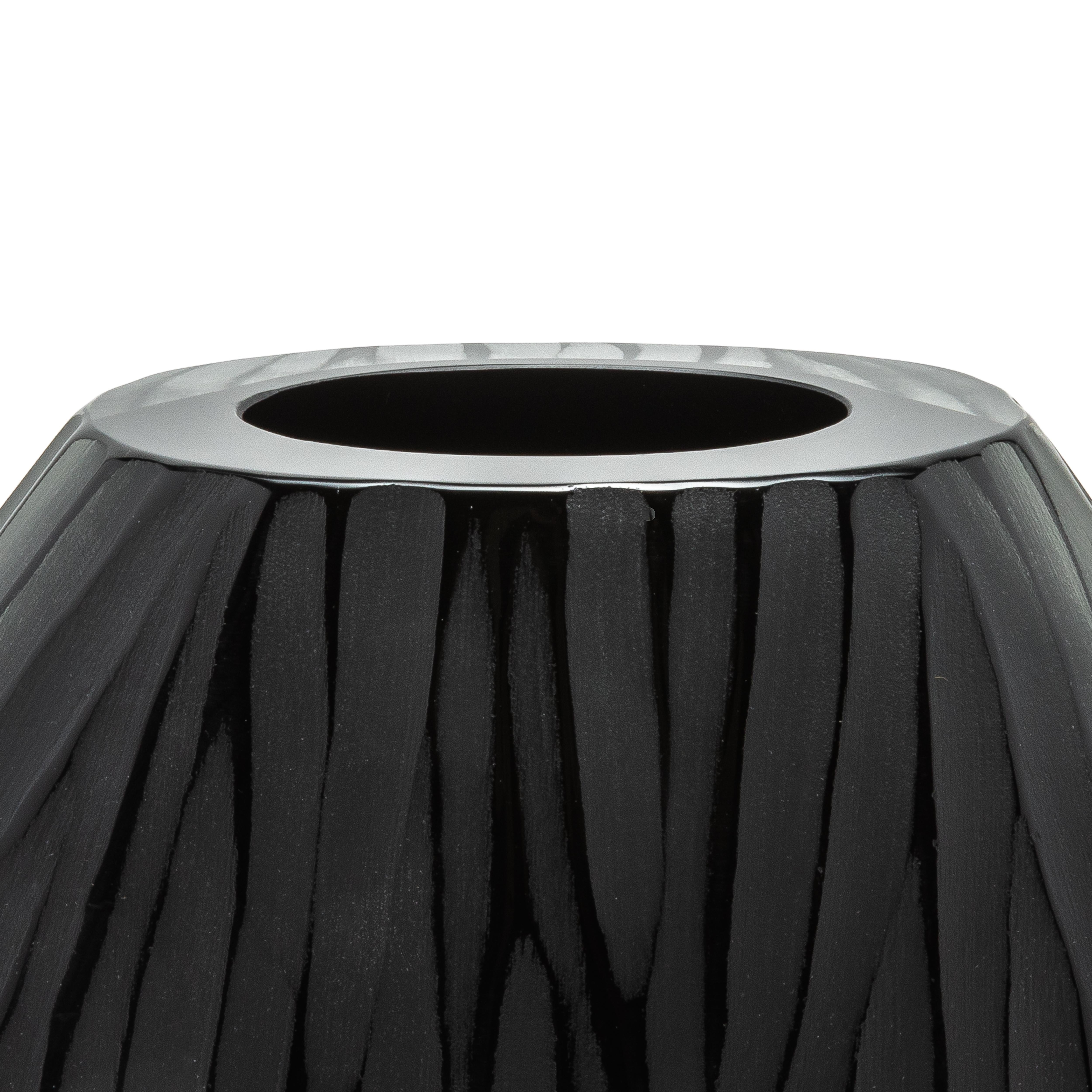 Italiano Vaso supremo di Murano soffiato a mano in nero, grande in vendita