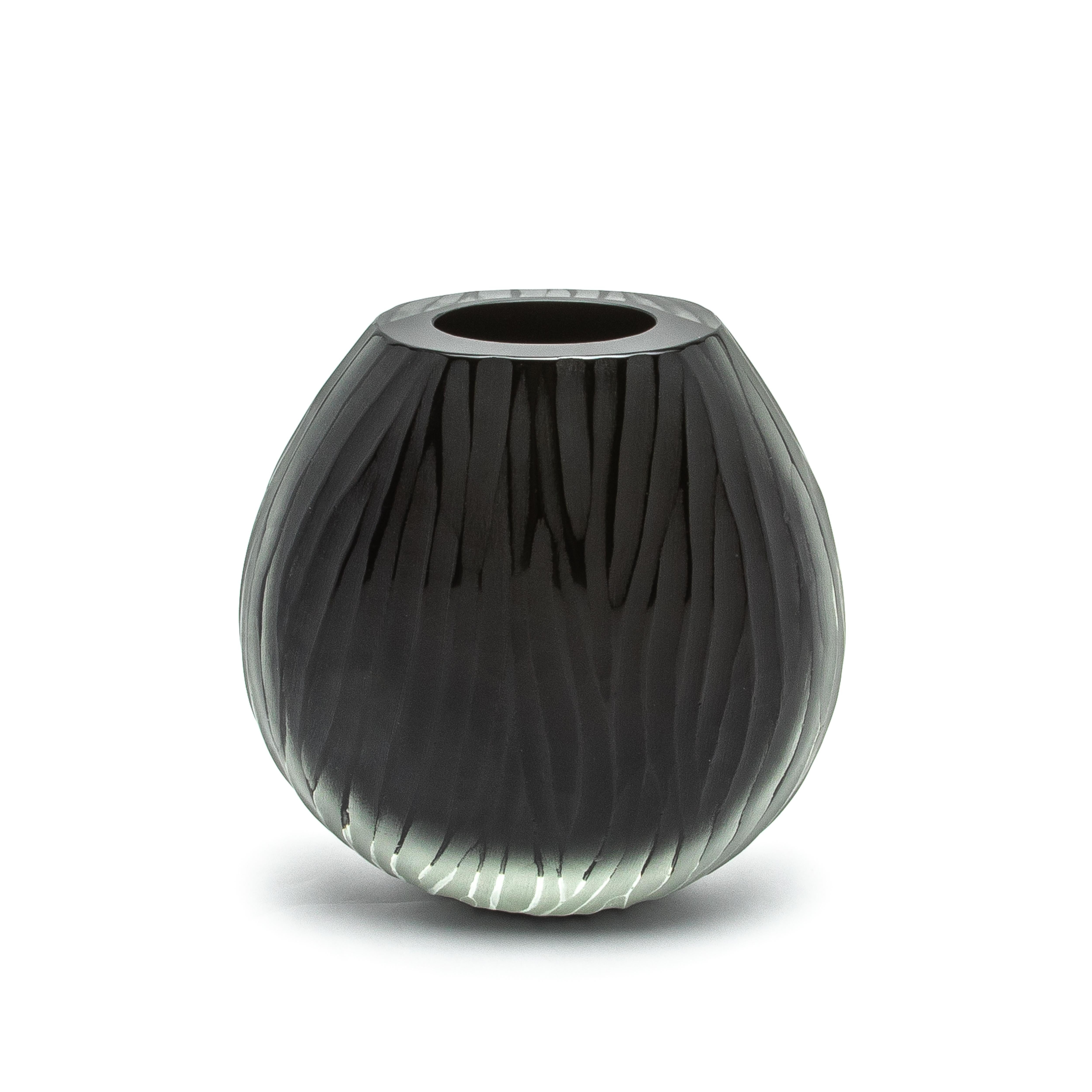 Vaso supremo di Murano soffiato a mano in nero, grande In condizioni Nuovo in vendita a West Hollywood, CA