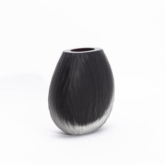 Hand-Blown Murano Supreme Vase in Onyx Black Large