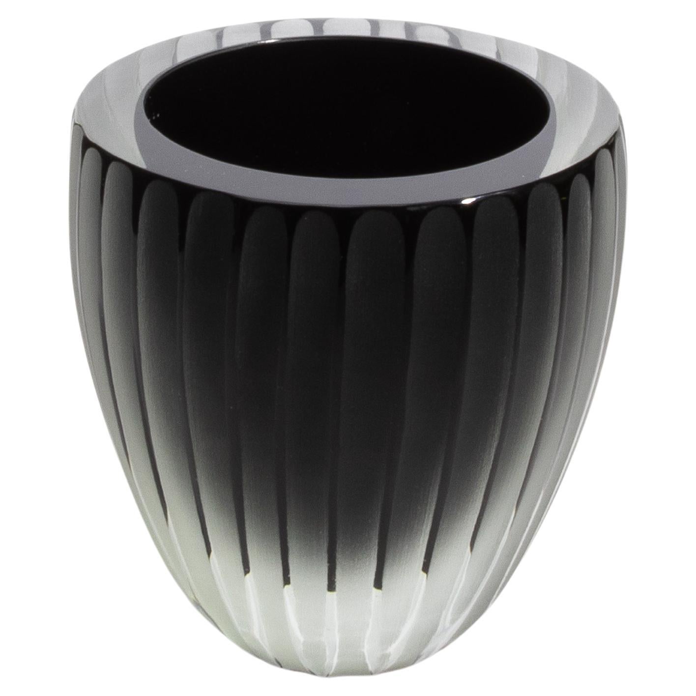 Vaso Supreme di Murano soffiato a mano in nero