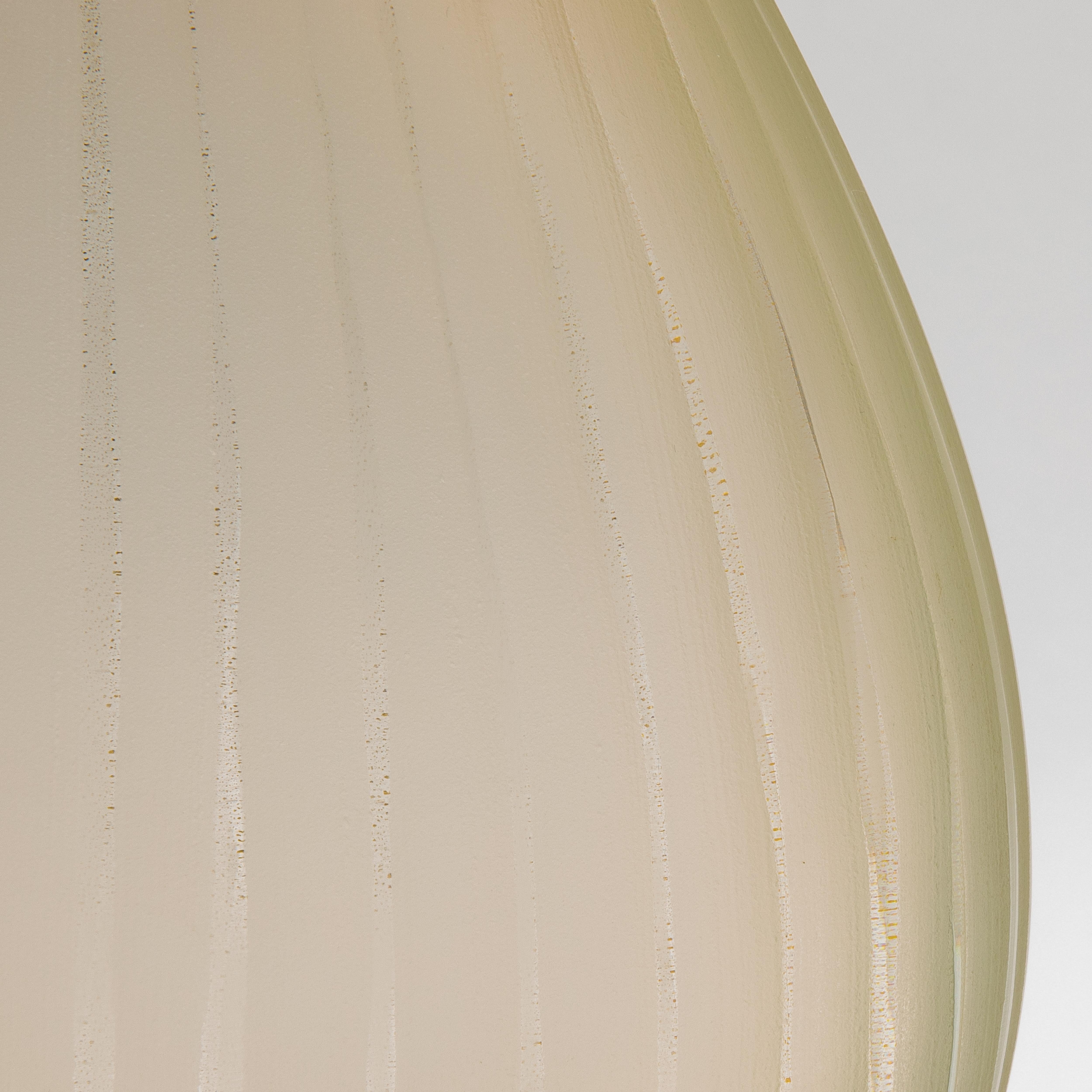 Verre de Murano Vase Suprême en Murano soufflé à la main, transparent avec mouchetures d'or 24 carats Medium en vente