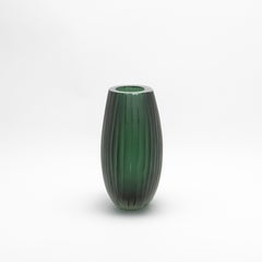 Hand-Blown Murano Supreme Vase in Emerald Green Large