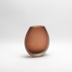 Hand-Blown Murano Supreme Vase in Light Amaretto Large