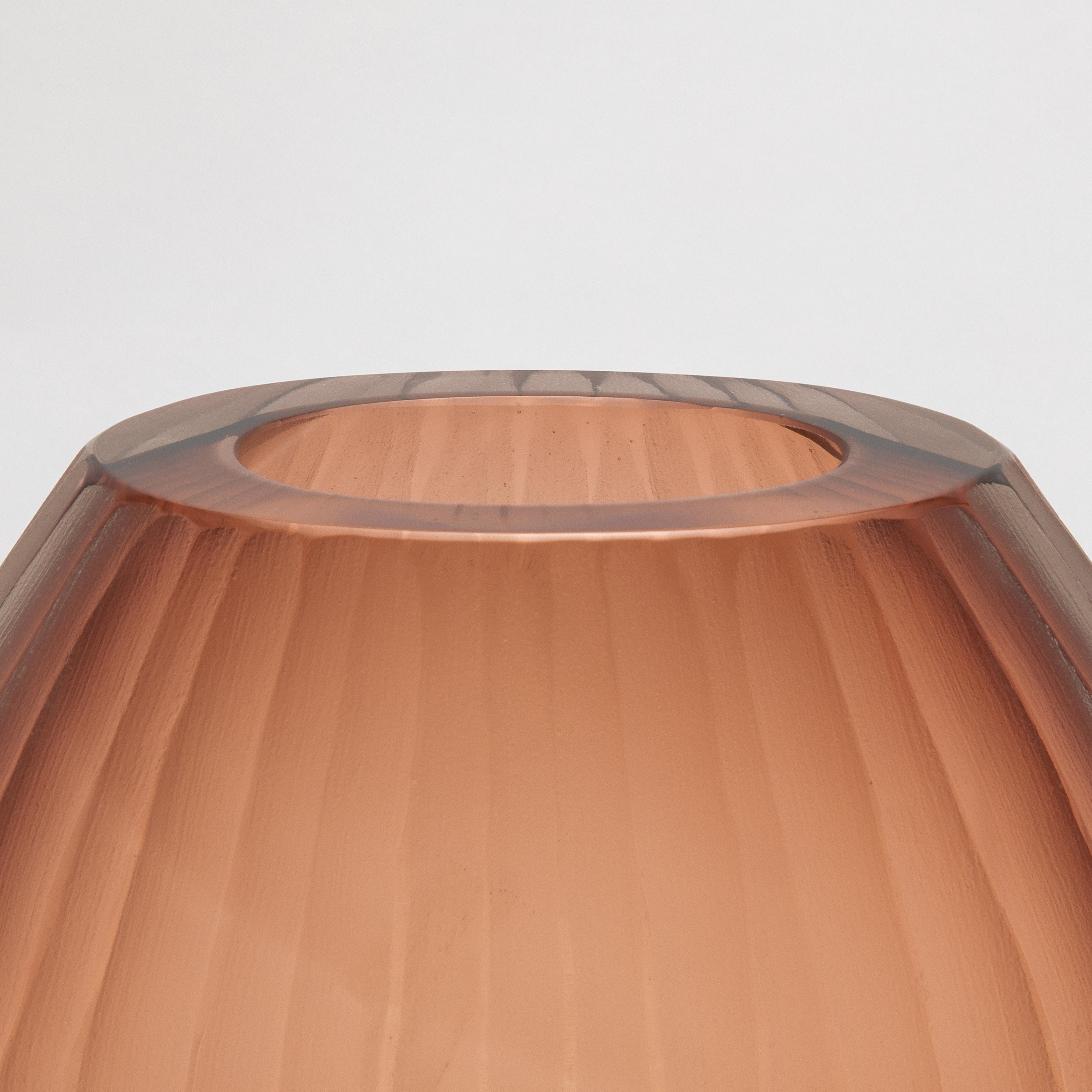 Vaso Supreme di Murano soffiato a mano in Amaretto chiaro grande In condizioni Nuovo in vendita a West Hollywood, CA