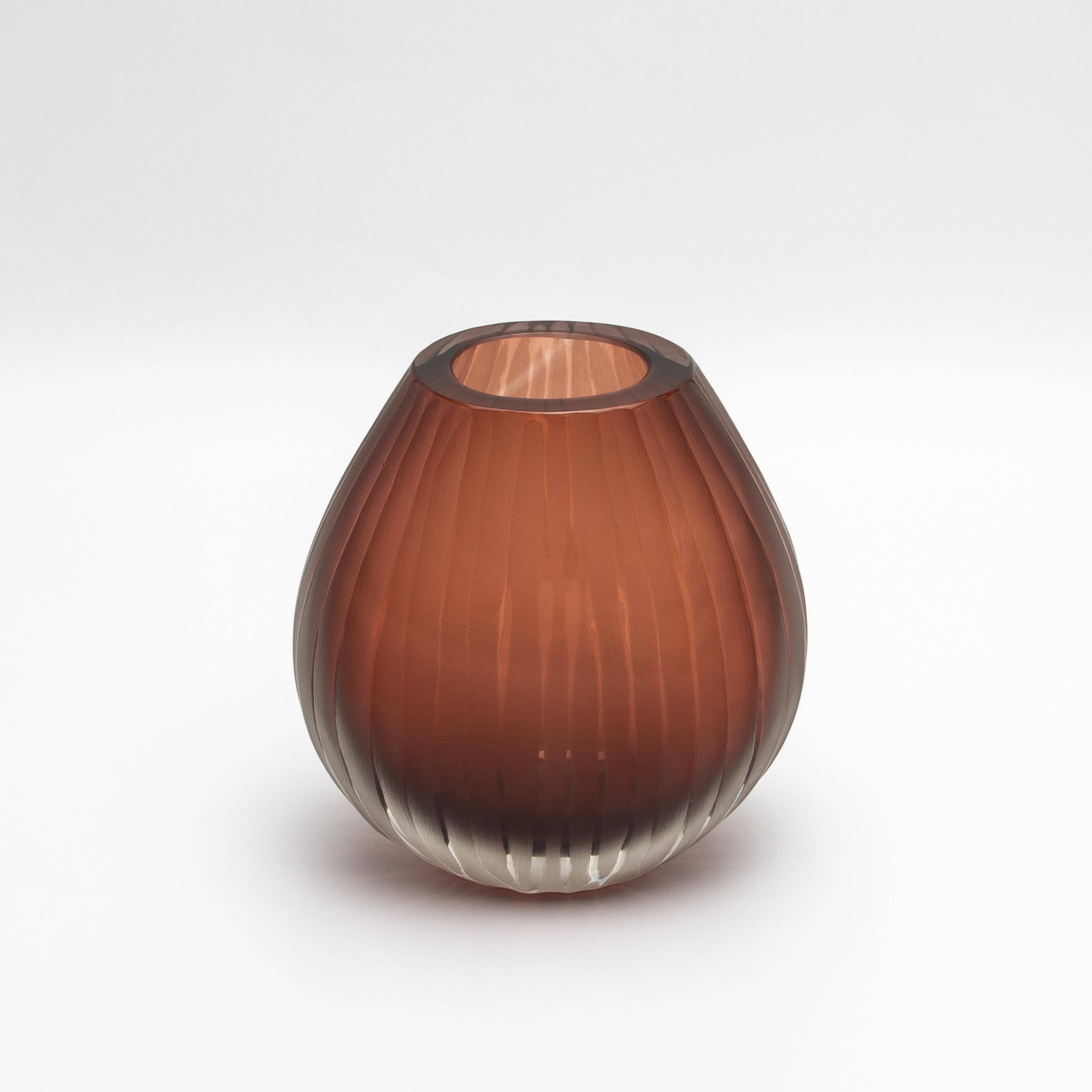Vetro di Murano Vaso Supremo di Murano soffiato a mano in Amaretto medio chiaro in vendita