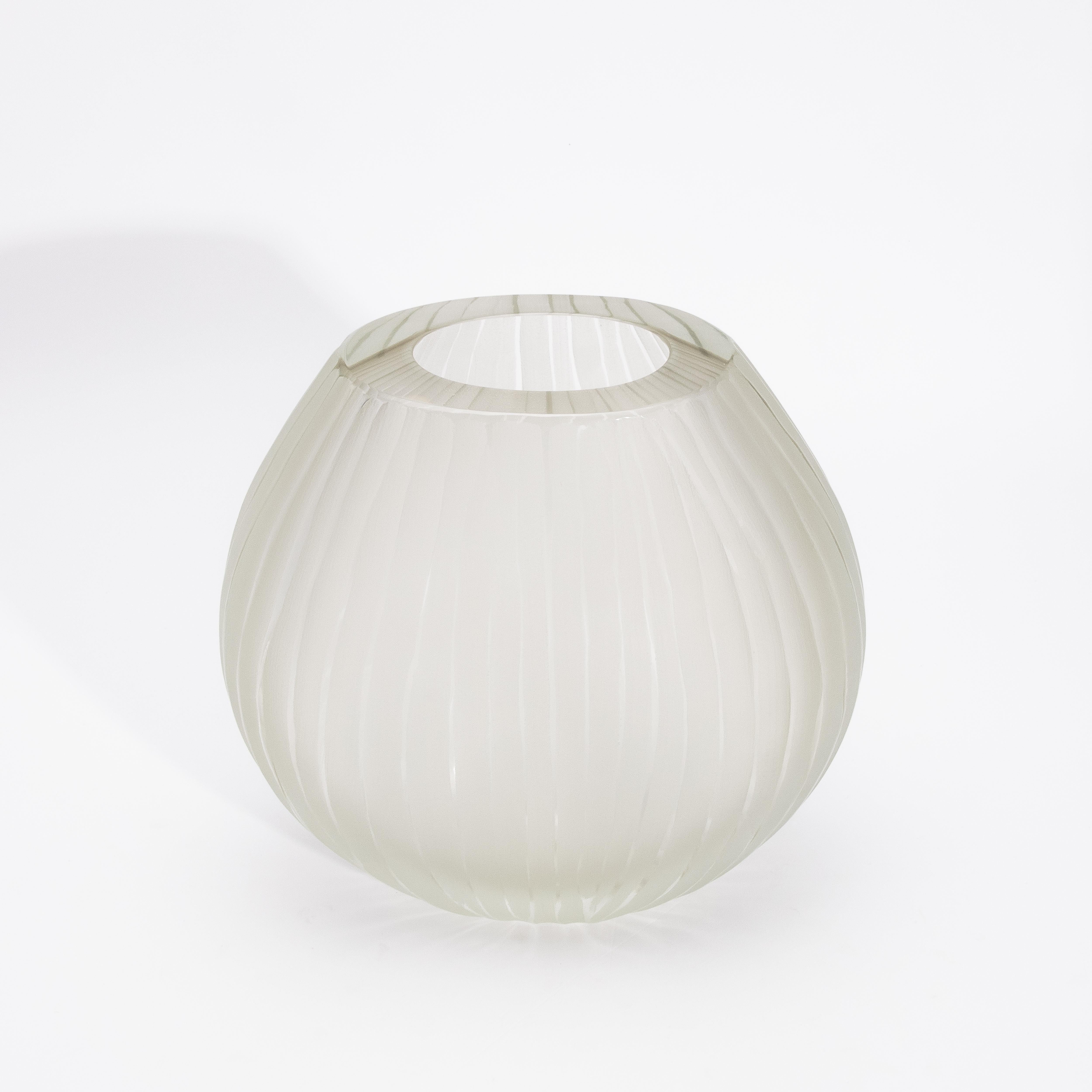 Vaso Surpime di Murano soffiato a mano in Citrino Grande in vendita 1