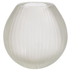 Hand-Blown Murano Surpime Vase in Citrine Large