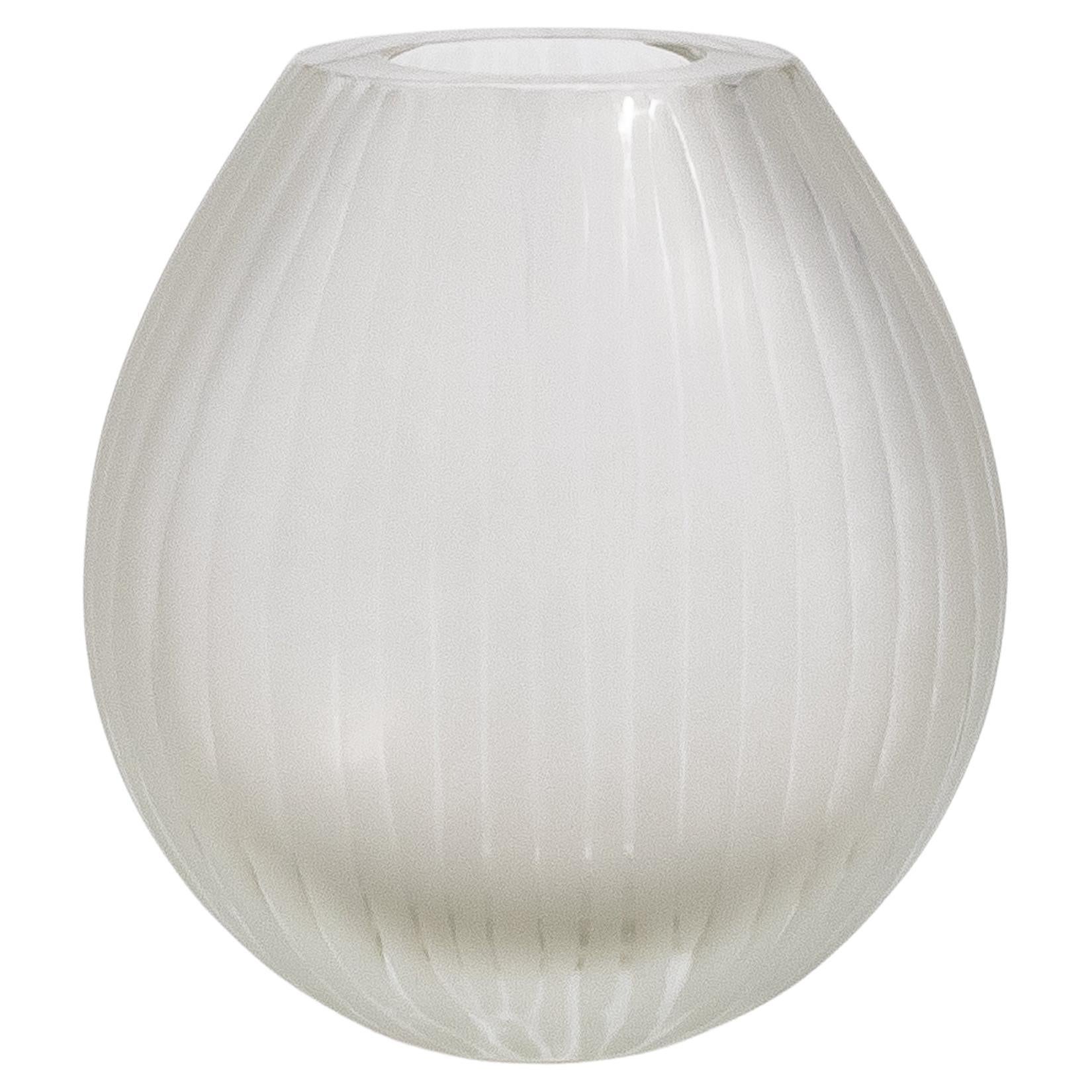 Vaso Surpime di Murano soffiato a mano in Citrino Medio