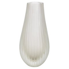 Hand-Blown Murano Surpime Vase in Citrine Tall