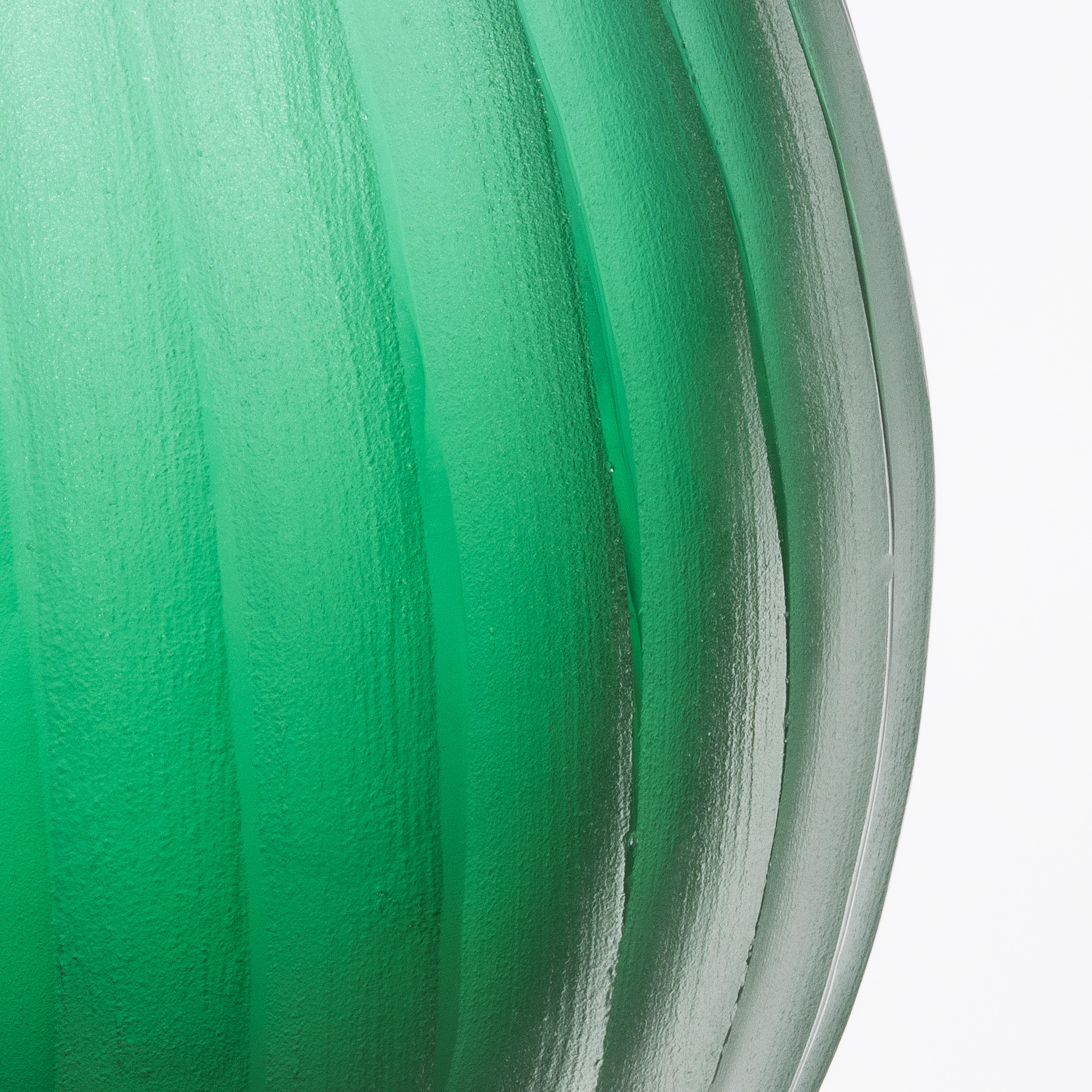 Handgeblasene Murano Surpime-Vase in Smaragdgrün Groß (Italienisch) im Angebot