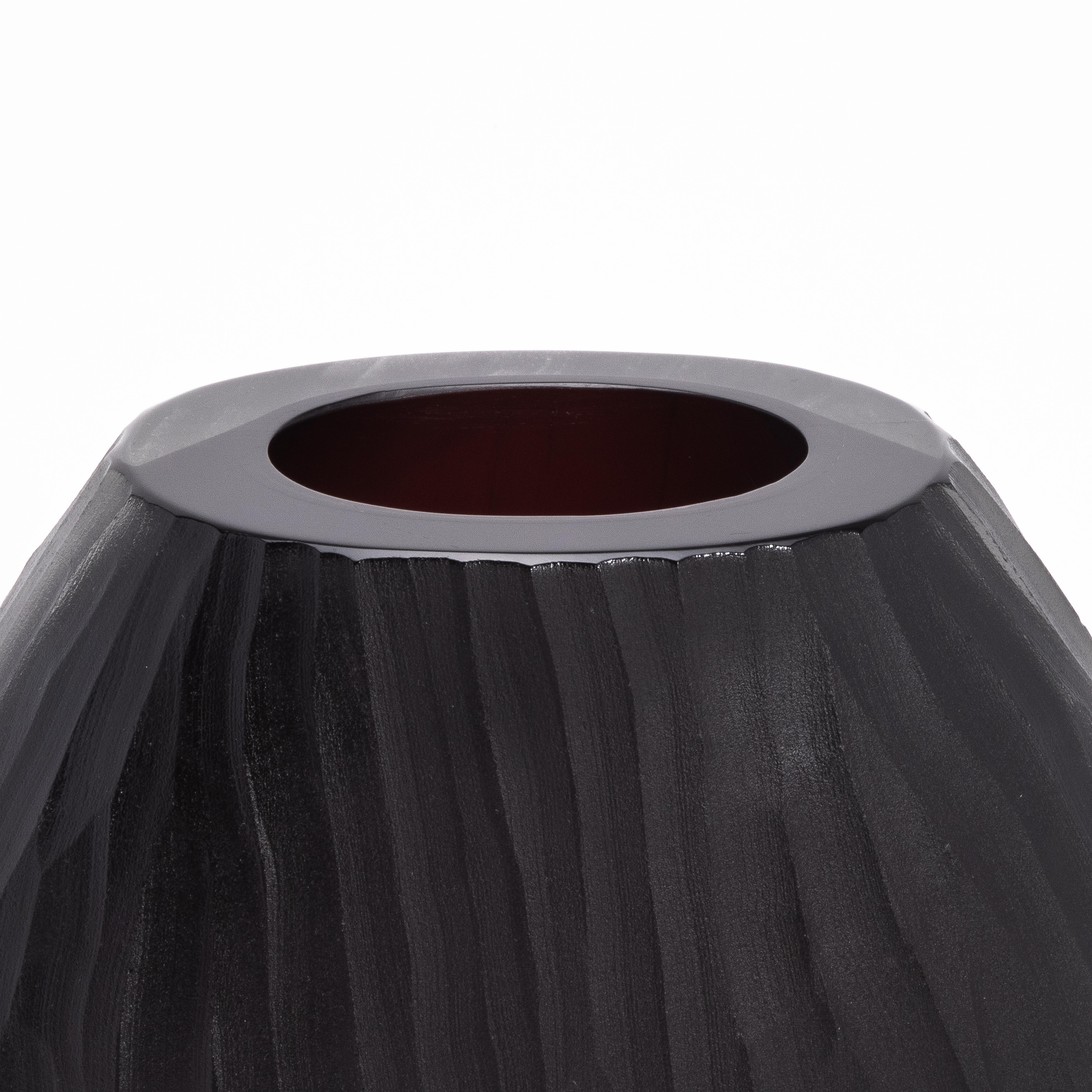 Vaso Supreme di Murano soffiato a mano in nero onice grande In condizioni Nuovo in vendita a West Hollywood, CA