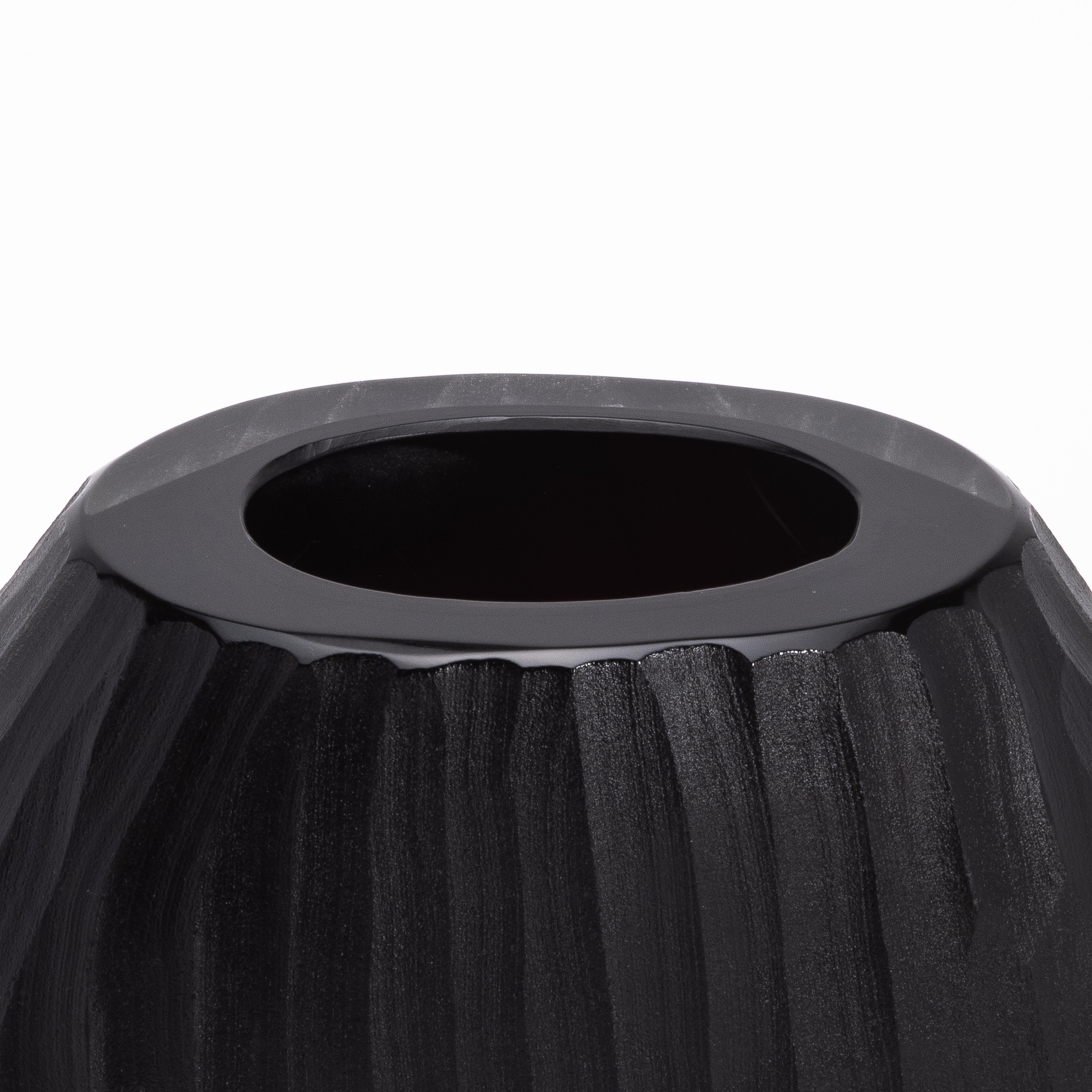 Vaso Supremo di Murano soffiato a mano in nero onice medio In condizioni Nuovo in vendita a West Hollywood, CA