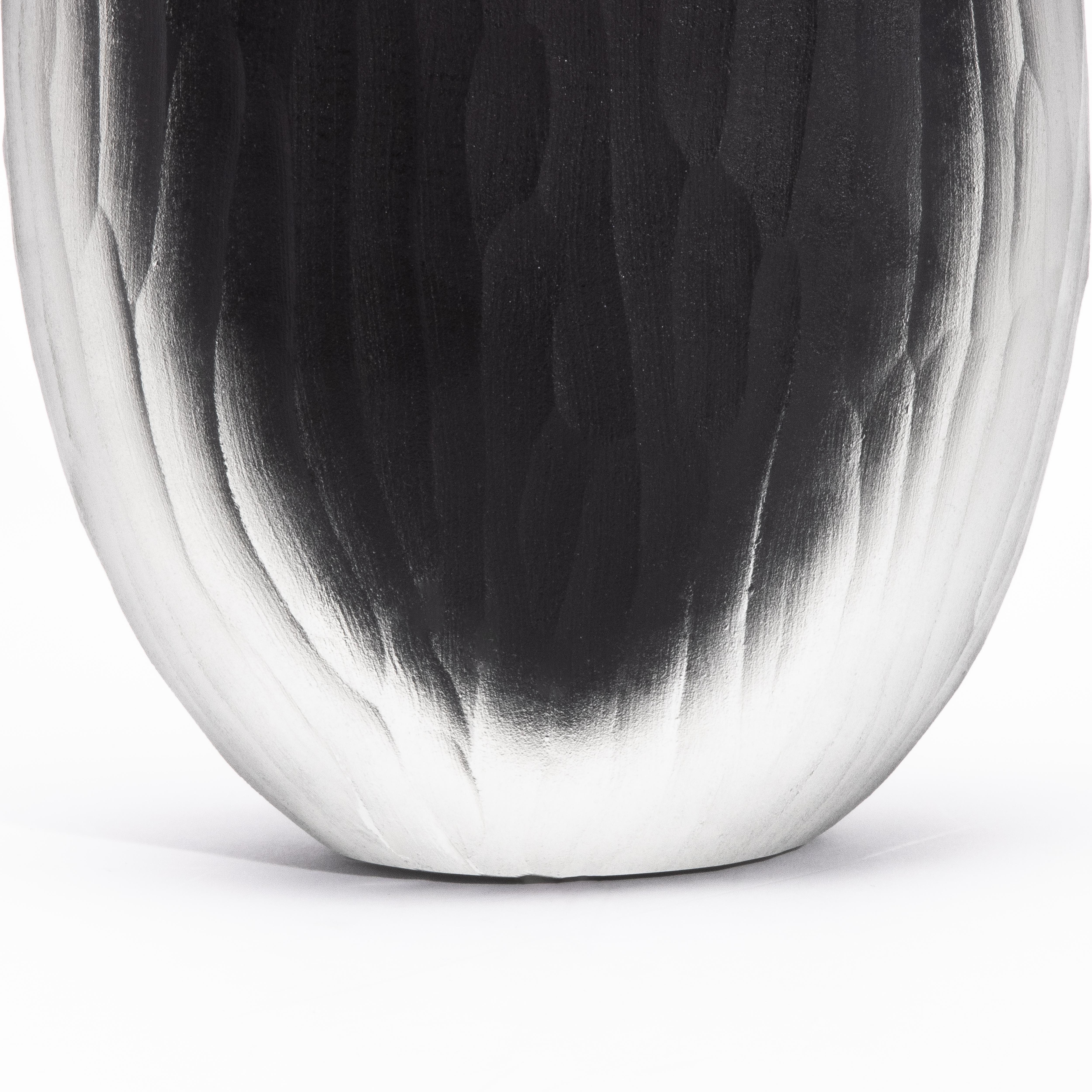 XXI secolo e contemporaneo Vaso supremo di Murano soffiato a mano in nero onice alto in vendita