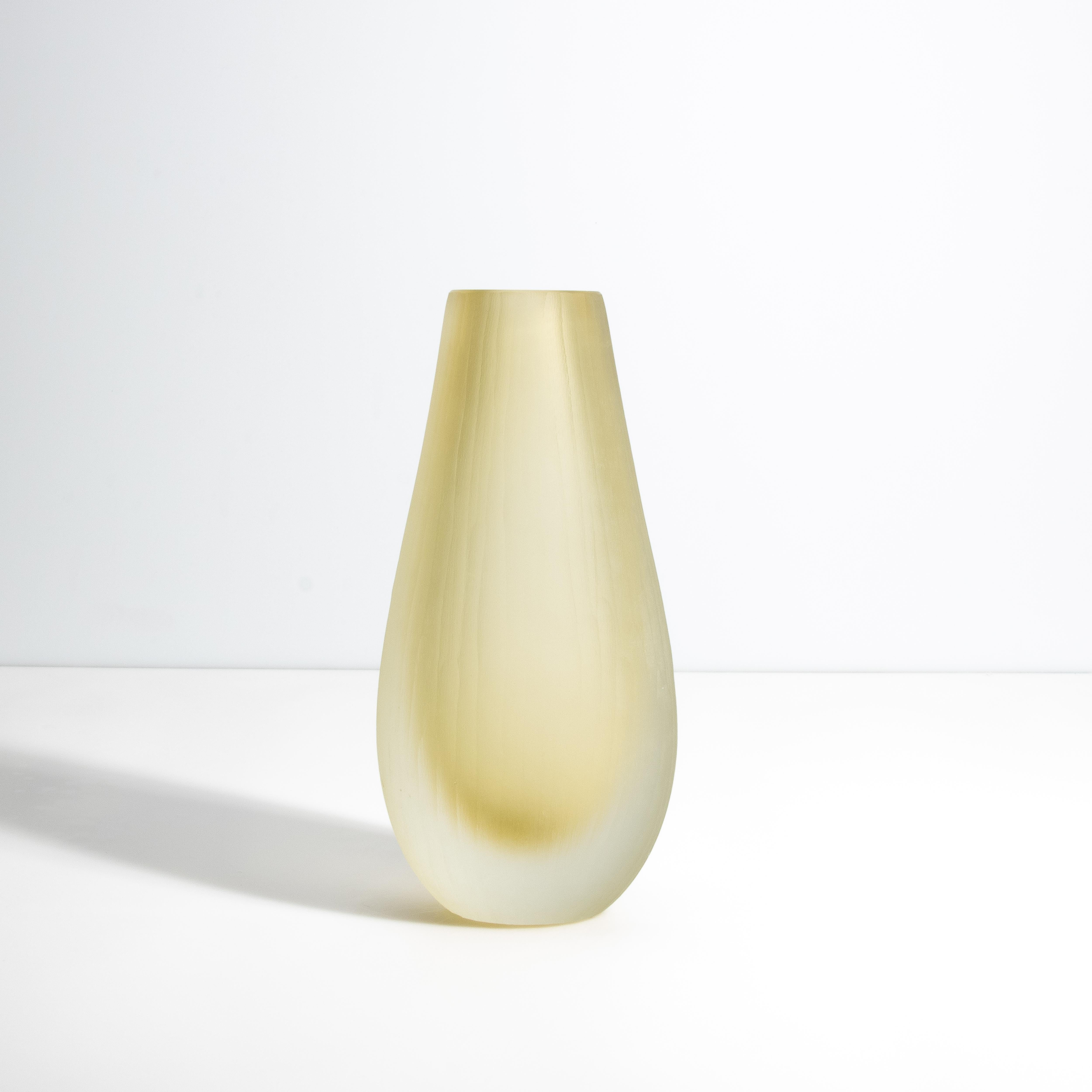 Vaso di Murano soffiato a mano Canetto in Tabacco In condizioni ottime in vendita a West Hollywood, CA