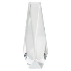 Hand Blown Murano Vase Goccia Frosted