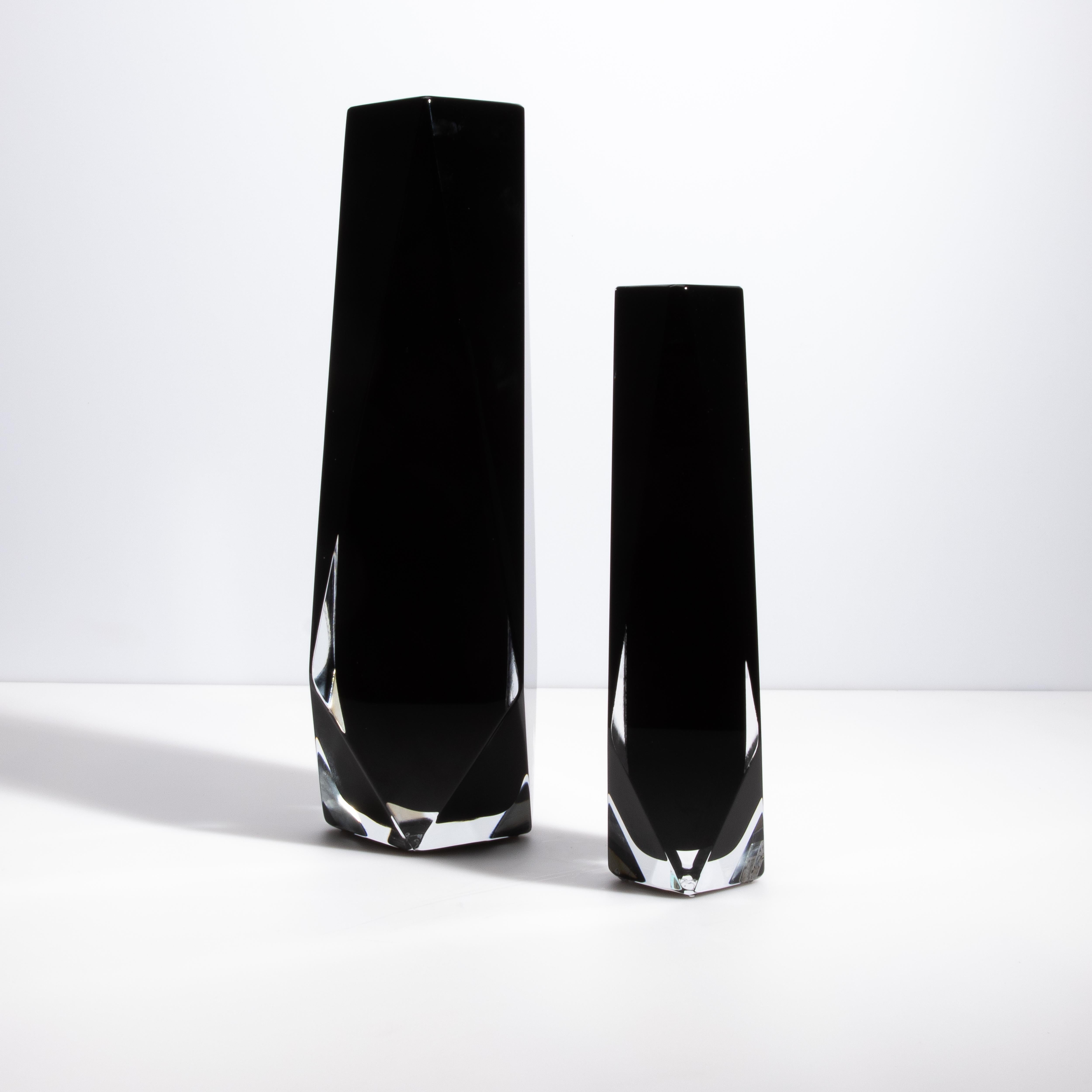 Vaso di Murano soffiato a mano Goccia in Onice Nero Piccolo in vendita 5