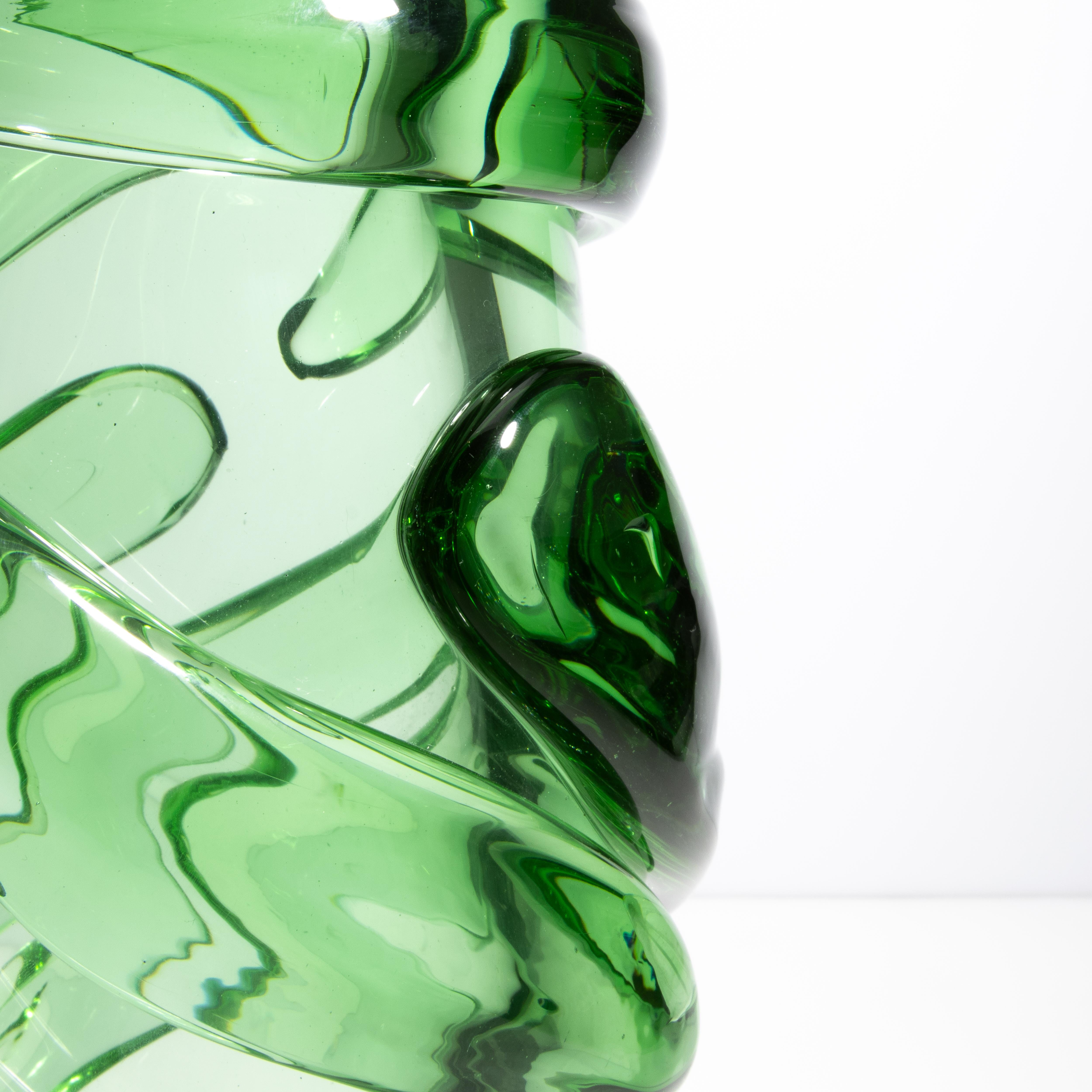 Vetro di Murano Vaso di Murano soffiato a mano Gomitolo in Greene & Greene Extra Alto in vendita