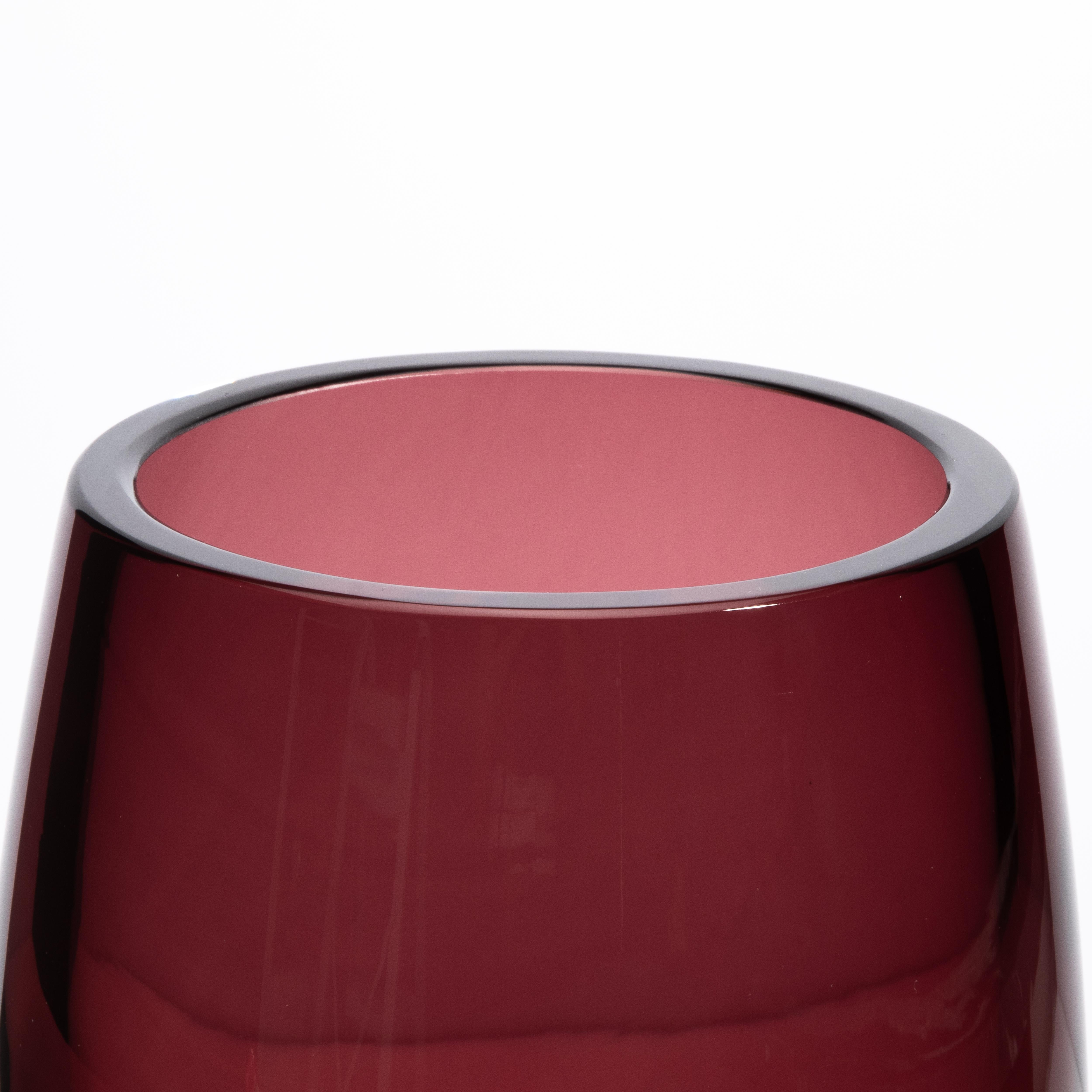 Vaso di Murano soffiato a mano in ametista In condizioni Nuovo in vendita a West Hollywood, CA