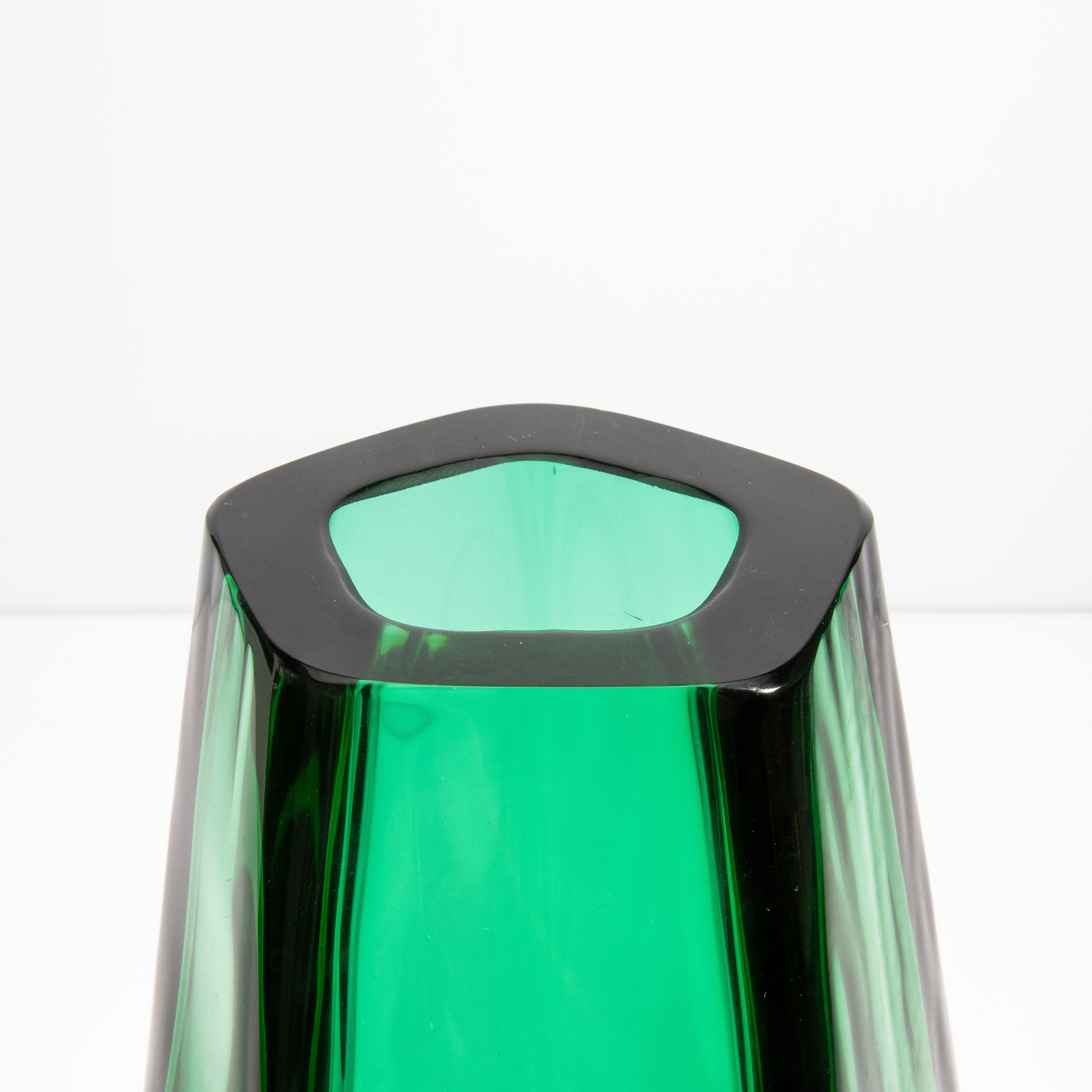 Italiano Vaso di Murano soffiato a mano in Greene & Greene in vendita