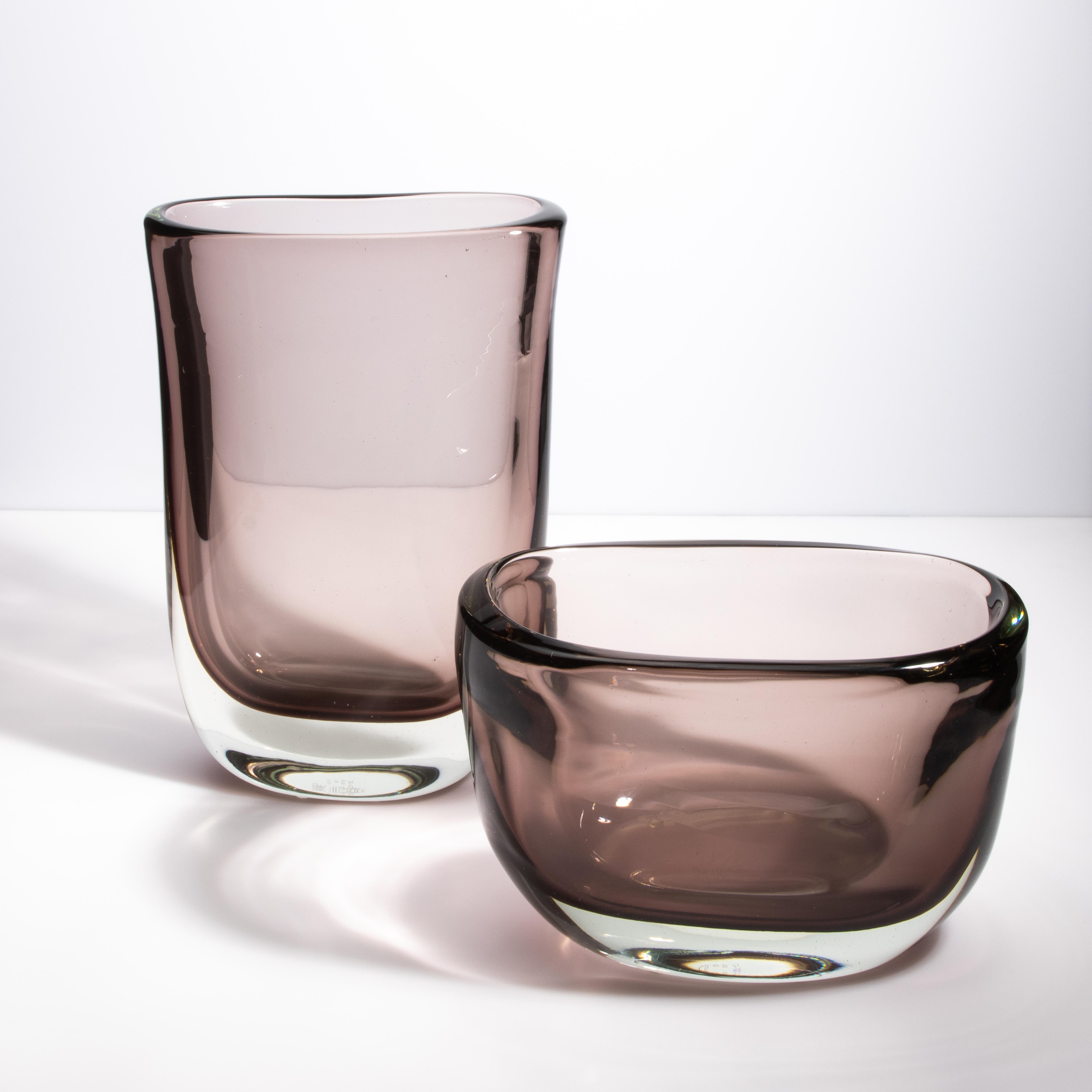 Vaso di Murano soffiato a mano Massiccio Smoky in vendita 4