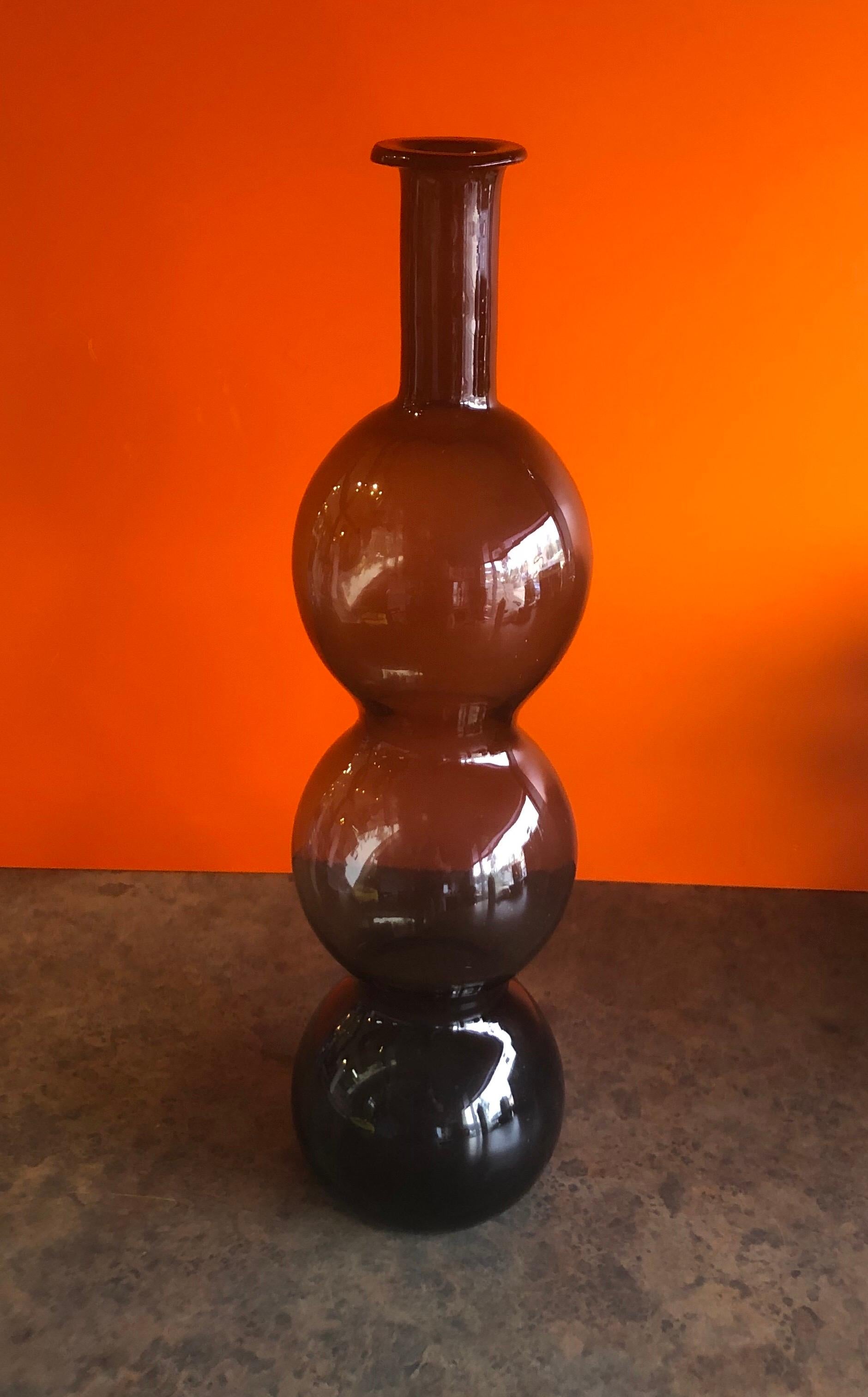 blenko bubble vase