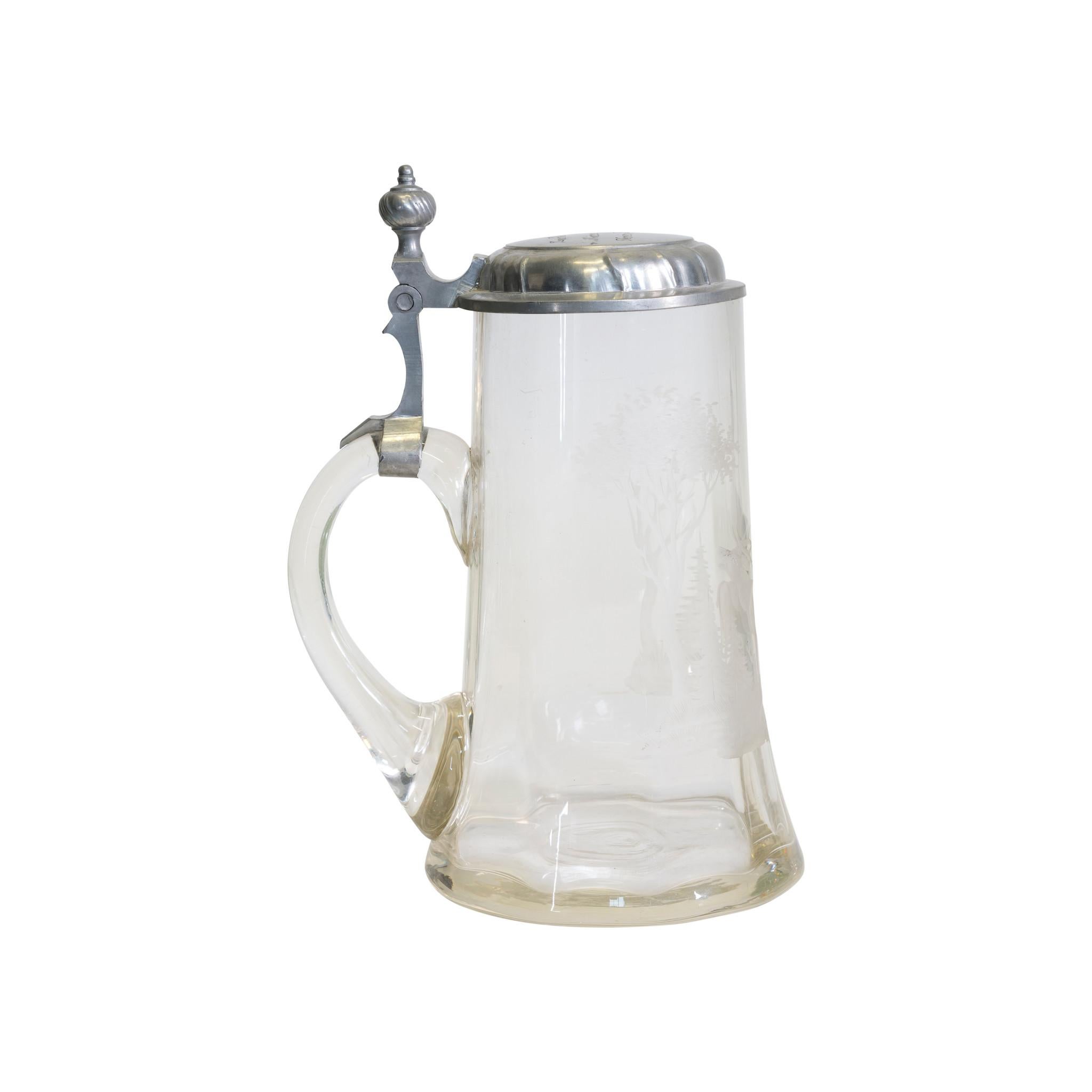 Hand Blown Stein In Excellent Condition For Sale In Coeur d'Alene, ID