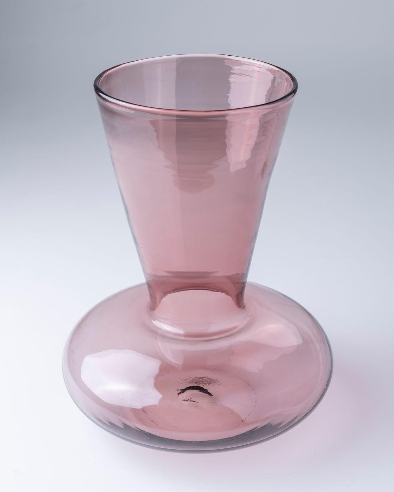 Mid-Century Modern Hand-blown Vase by Blenko For Sale