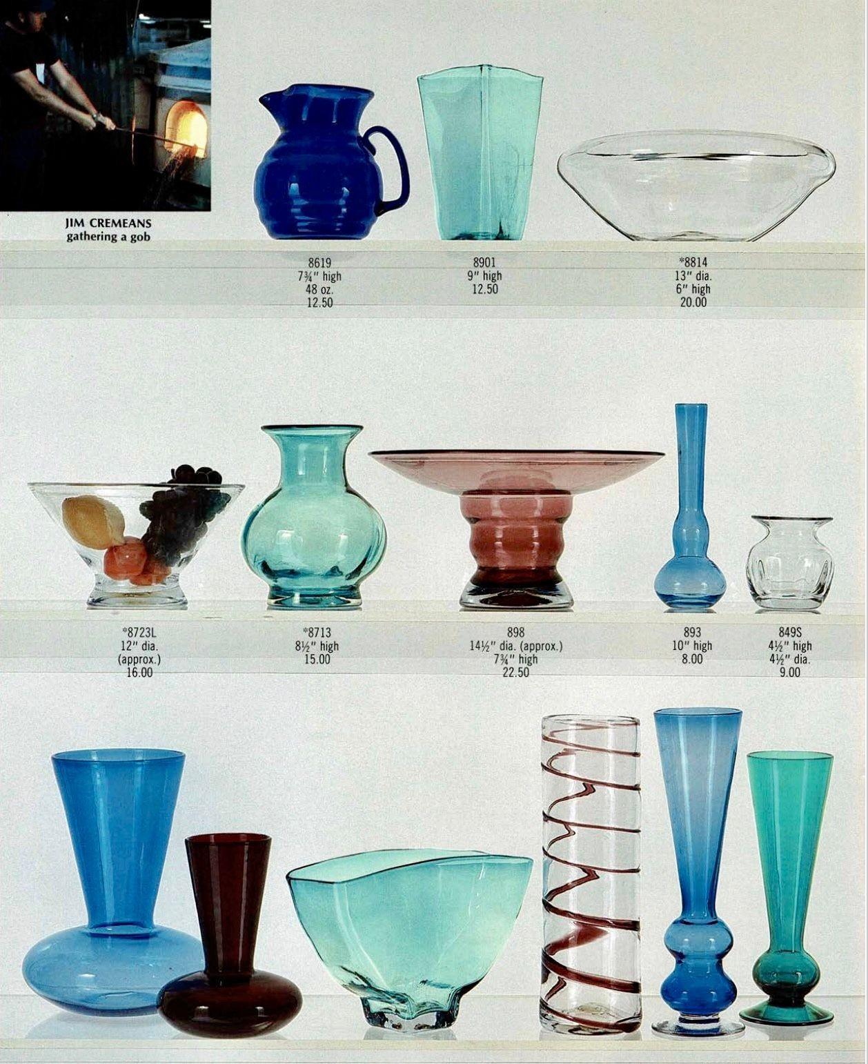 American Hand-blown Vase by Blenko For Sale