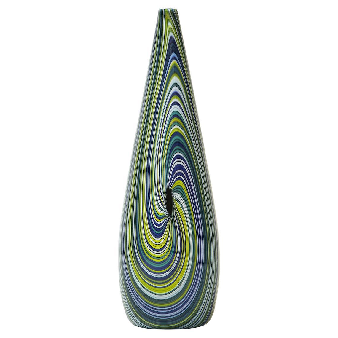 Hand-Blown Vase by Mario Ticco for VeArt For Sale