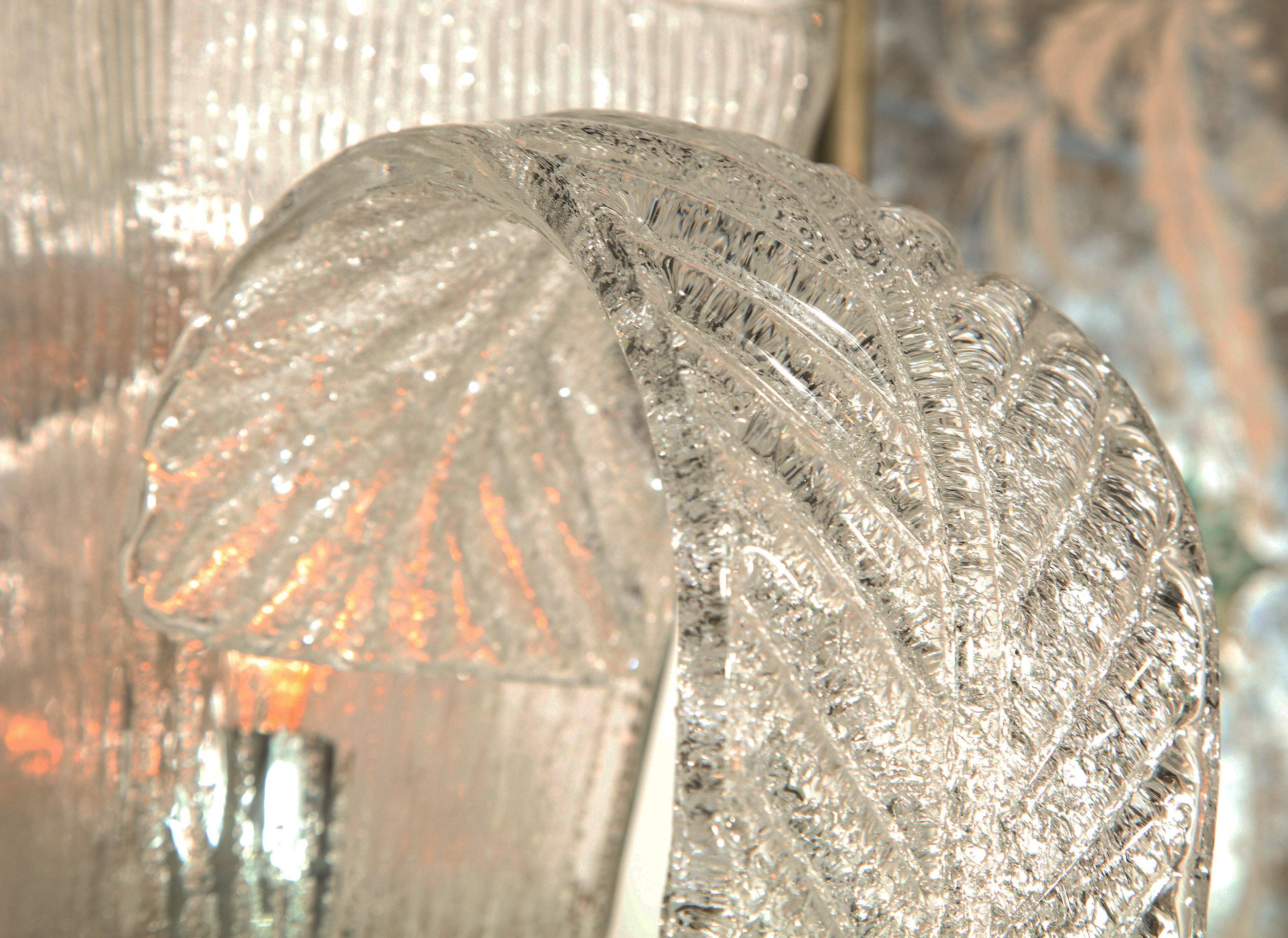 Aplique de cristal veneciano soplado a mano Italiano en venta