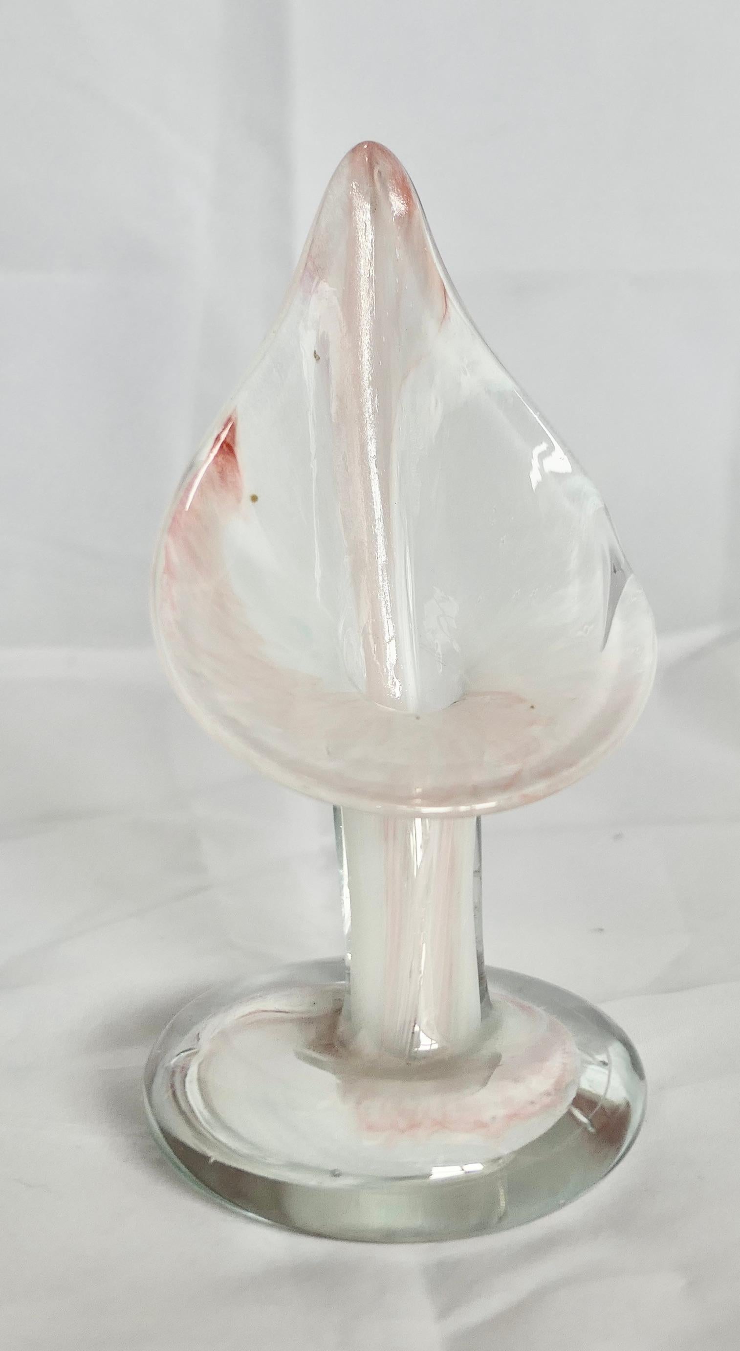 Hand Blown Victorian Semi Opalescent Jack in the Pulpit Vase

A delightful example of a Jack in the Pulpit Vase, this one is semi opalescent with a trail of pink running through it
No Chips or Cracks
The Vase is 7” tall and 3.5” in Diameter
FB150