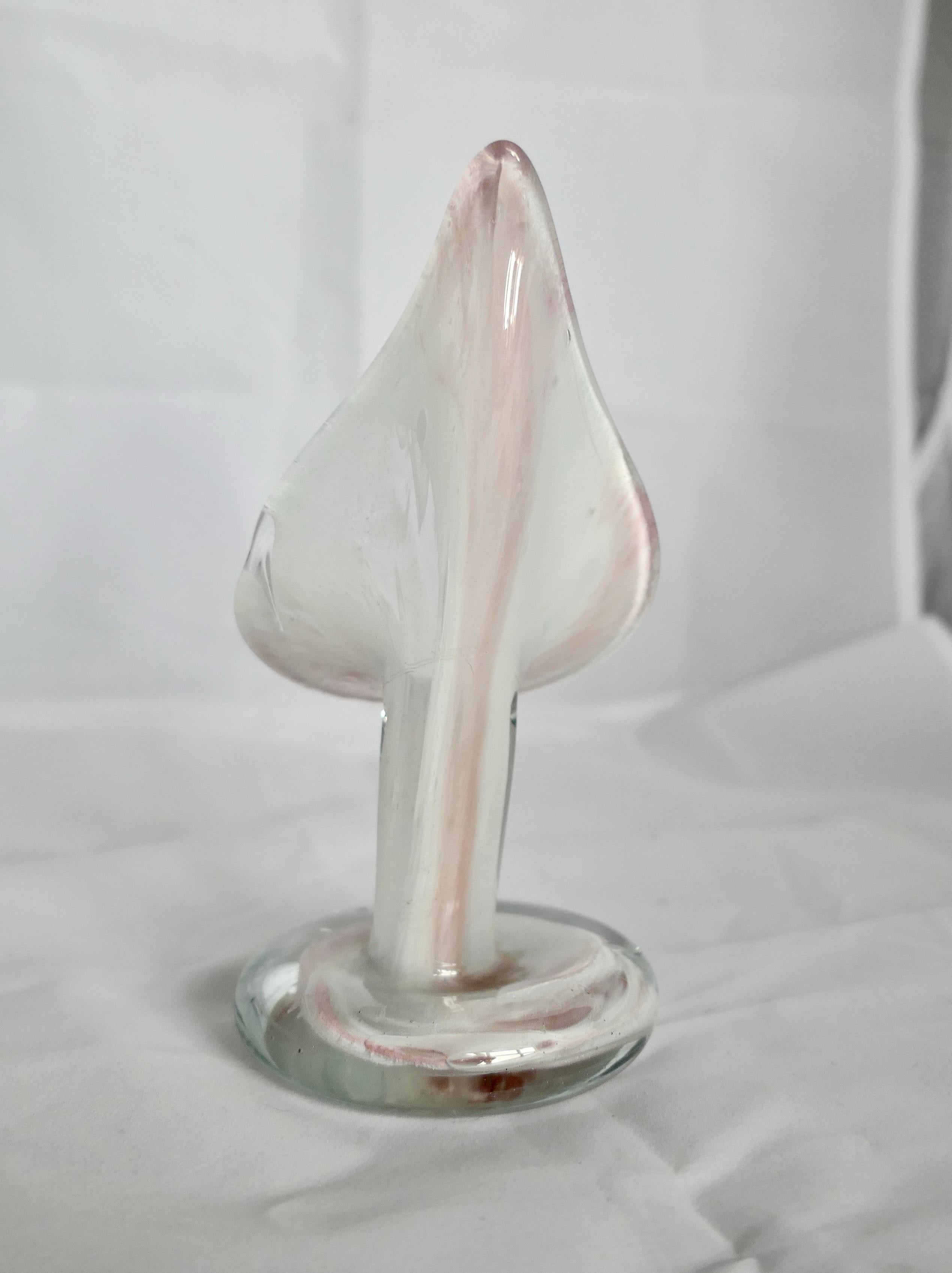19th Century Hand Blown Victorian Semi Opalescent Jack in the Pulpit Vase    For Sale