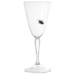 Retro 'Vanitas Wine Glass' Hand Blown Wine Glass by Simone Crestani