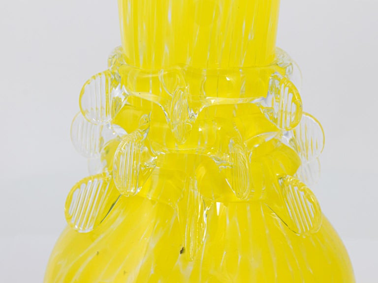 Hand Blown Yellow Glass Vase at 1stDibs yellow blown glass vase