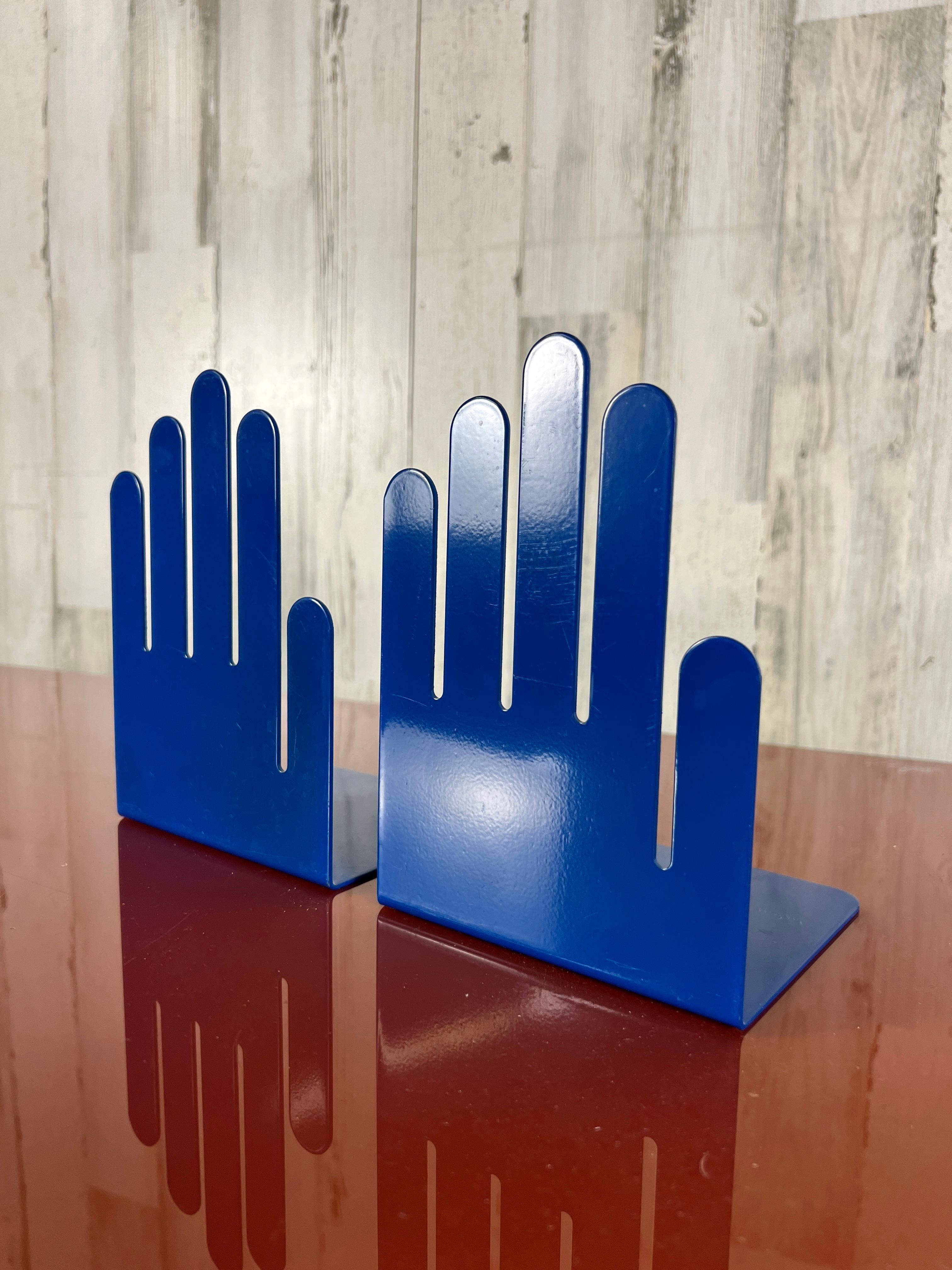 Powder-Coated Hand Bookends For Sale