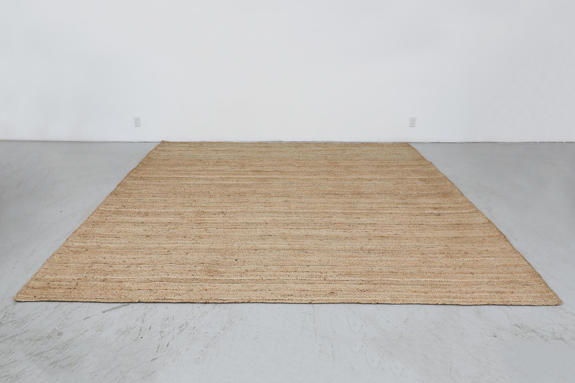 Large square 10ft x 10ft natural fiber sisal rugs. Expertly braided in India. In new, pristine condition. Other rugs also available and listed separately.
