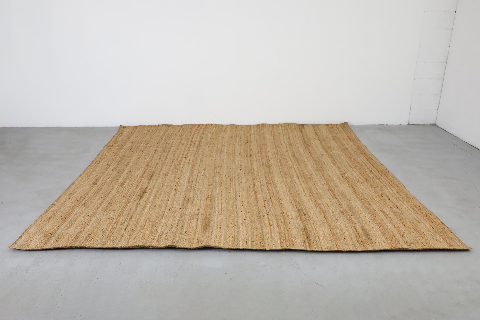 Organic Modern Hand Braided 10x9ft Woven Sisal Rug For Sale