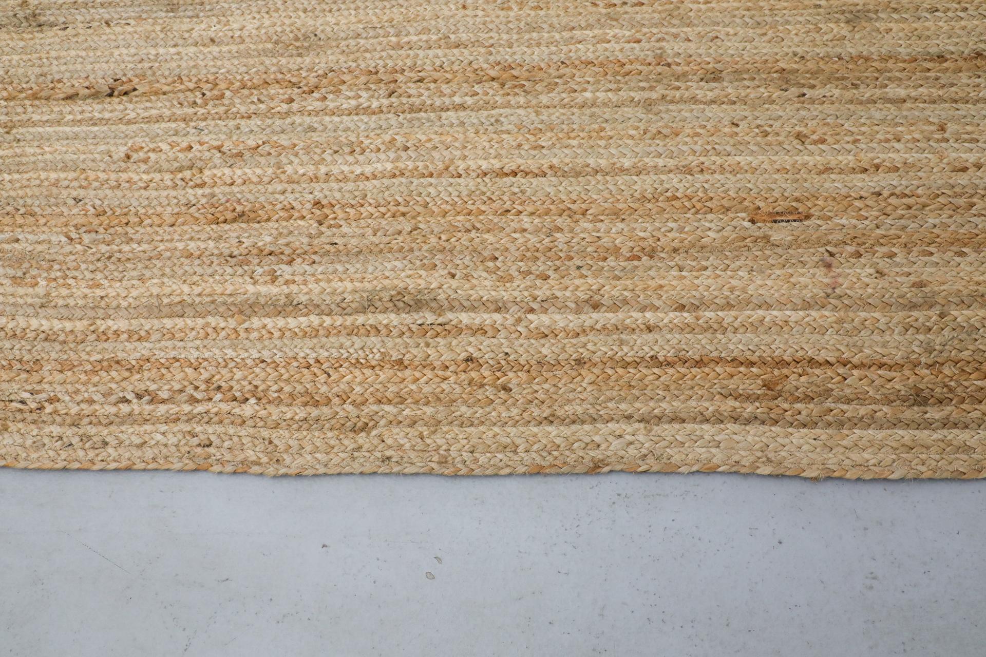 Hand Braided 10x9ft Woven Sisal Rug For Sale 1