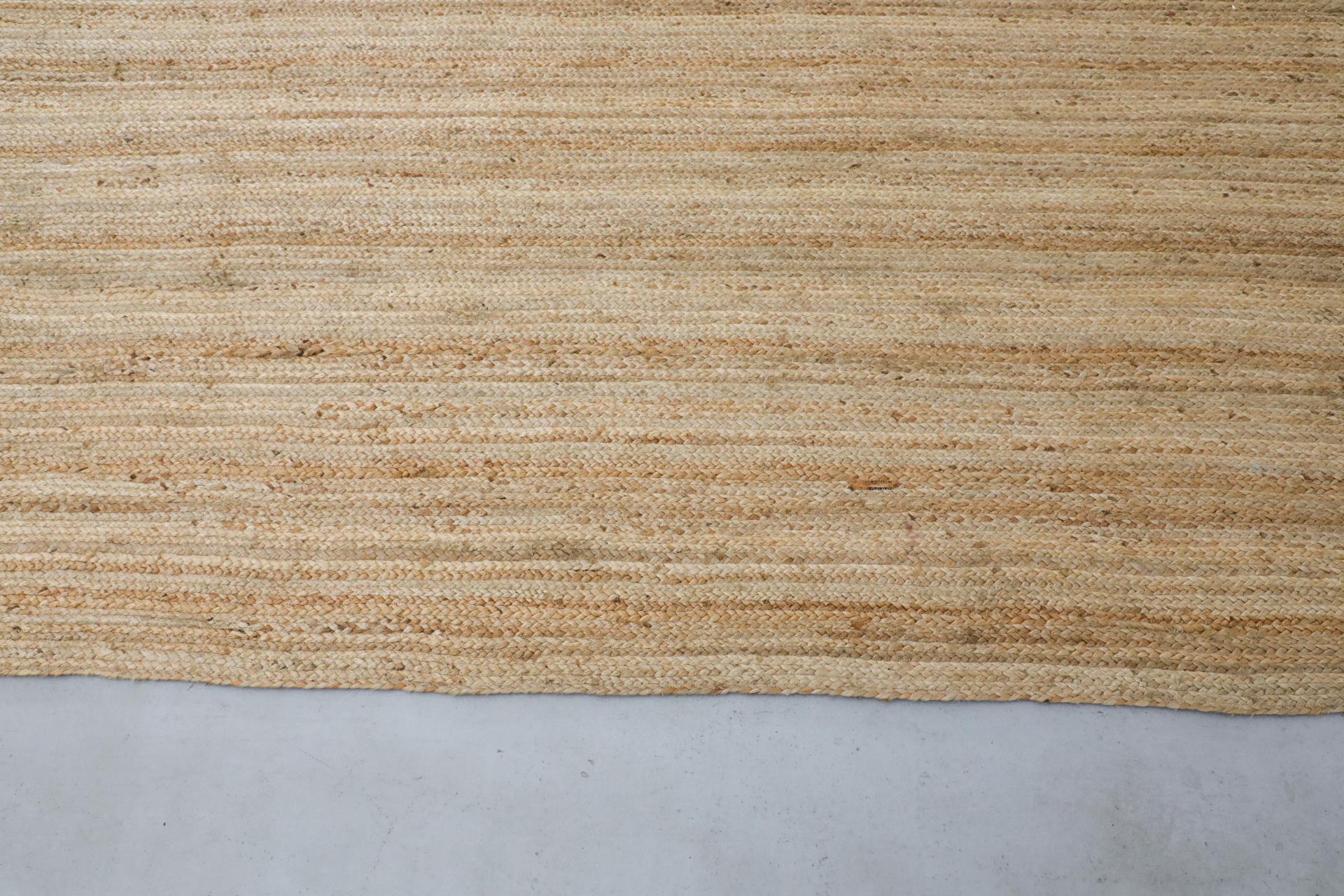 Hand Braided 10x9ft Woven Sisal Rug For Sale 2