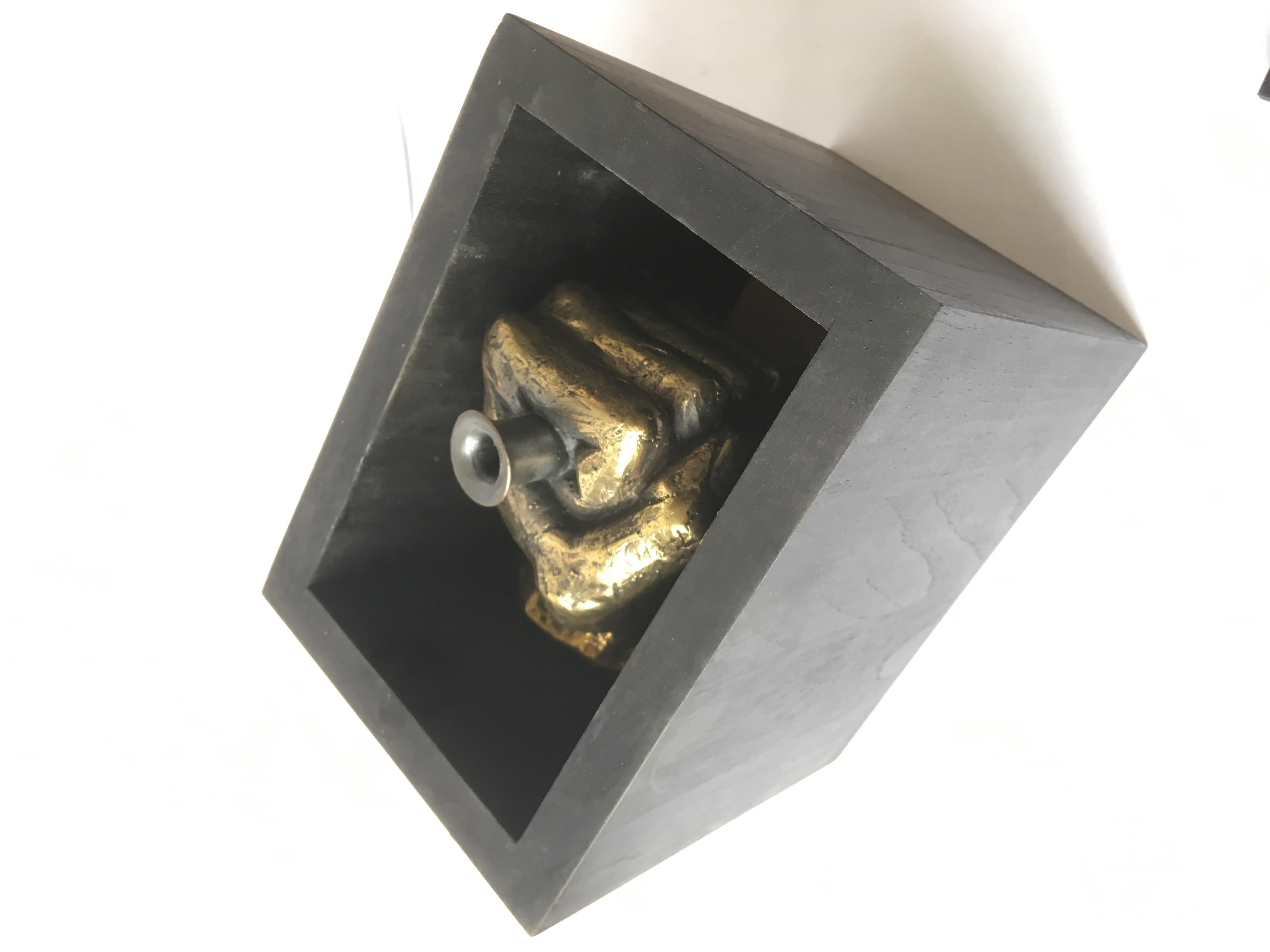 Hand Bronze Sculpted Vase by Gustavo Dias 2