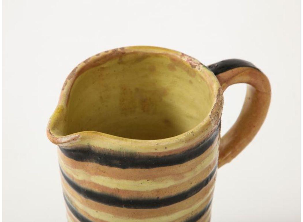 Hand-Built and Glazed Pitcher by Anne Dangar, France, c. 1945 For Sale 4