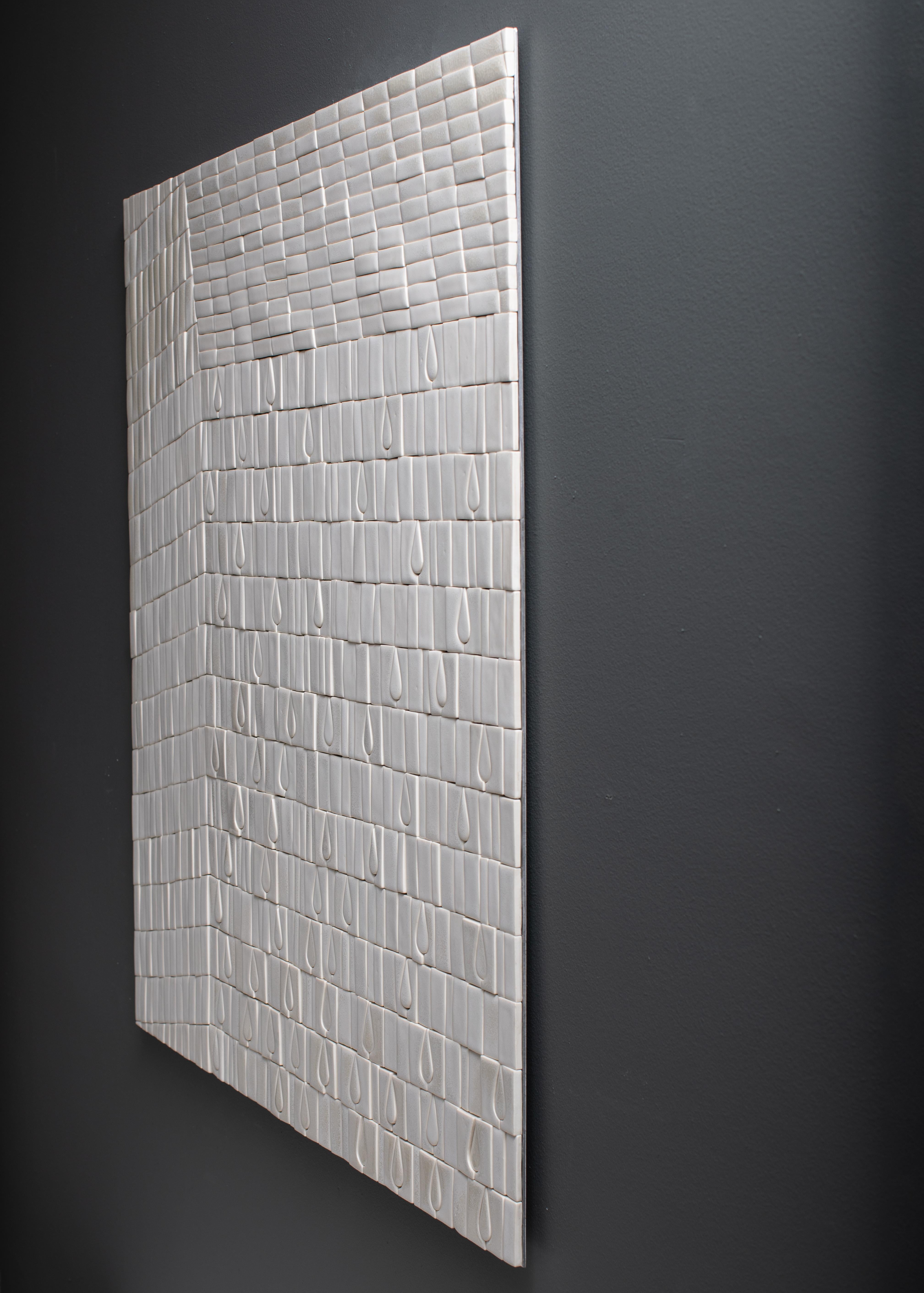 Finnish Hand Built and Glazed Porcelain Wall Piece by Kirsi Kivivirta, In-Stock For Sale