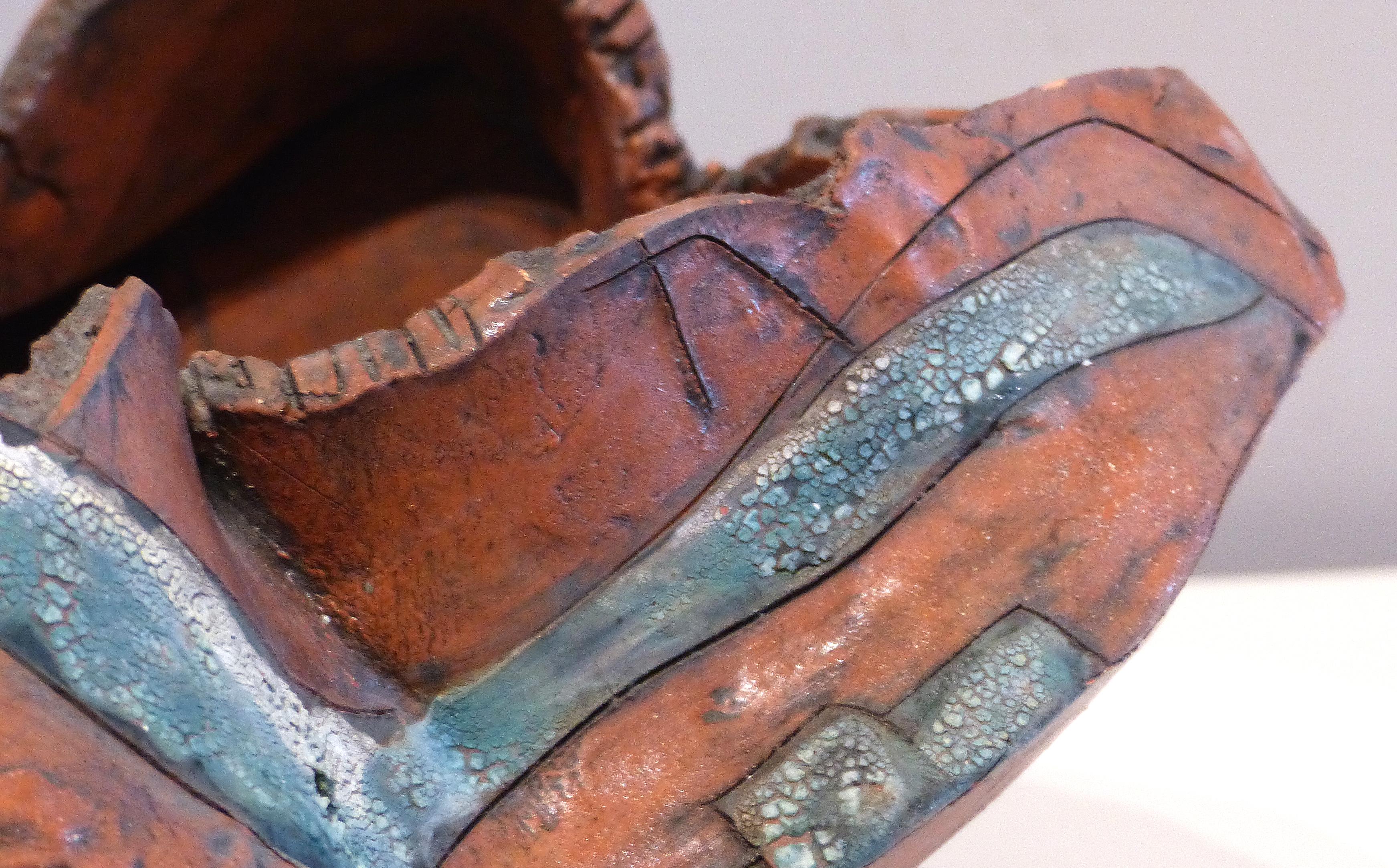 Brutalist Biomorphic Ceramic Pottery Vessel Sculpture, Hand-Built 1