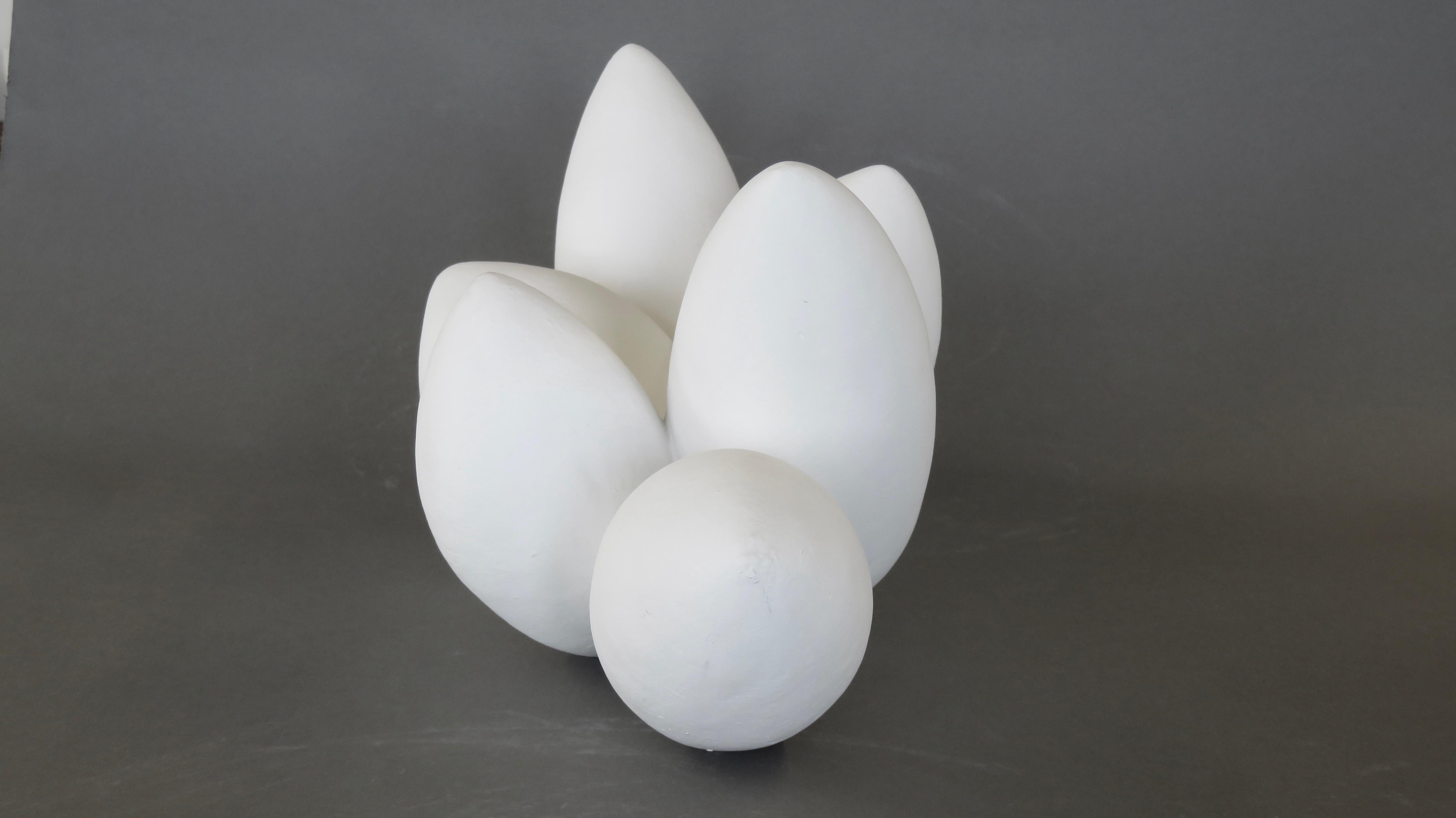 Céramique Sculpture composite en céramique blanche « Nuage blanc ».  en vente