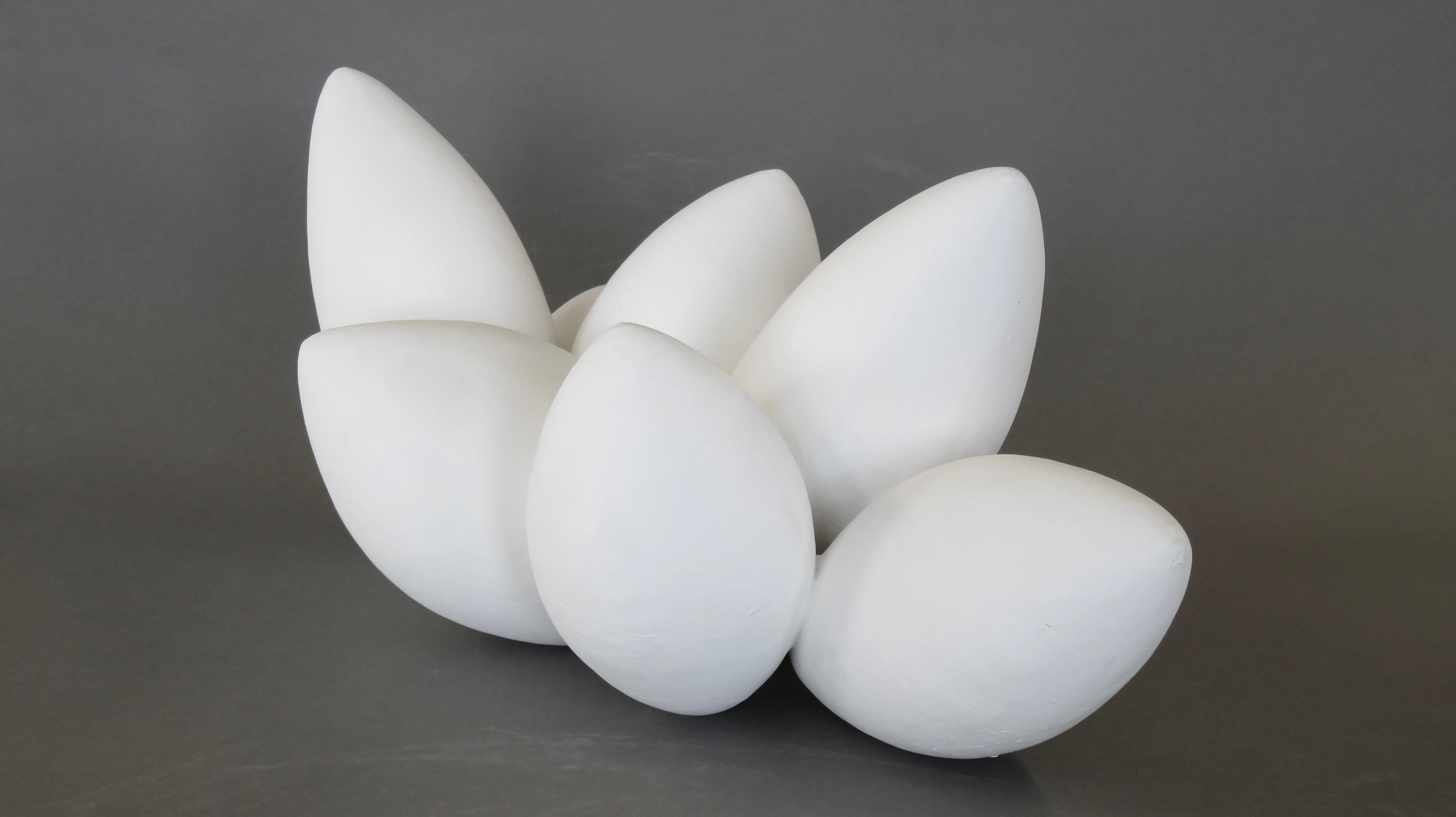 Sculpture composite en céramique blanche « Nuage blanc ».  en vente 1