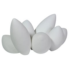 White Ceramic Composite Sculpture "White Cloud" 