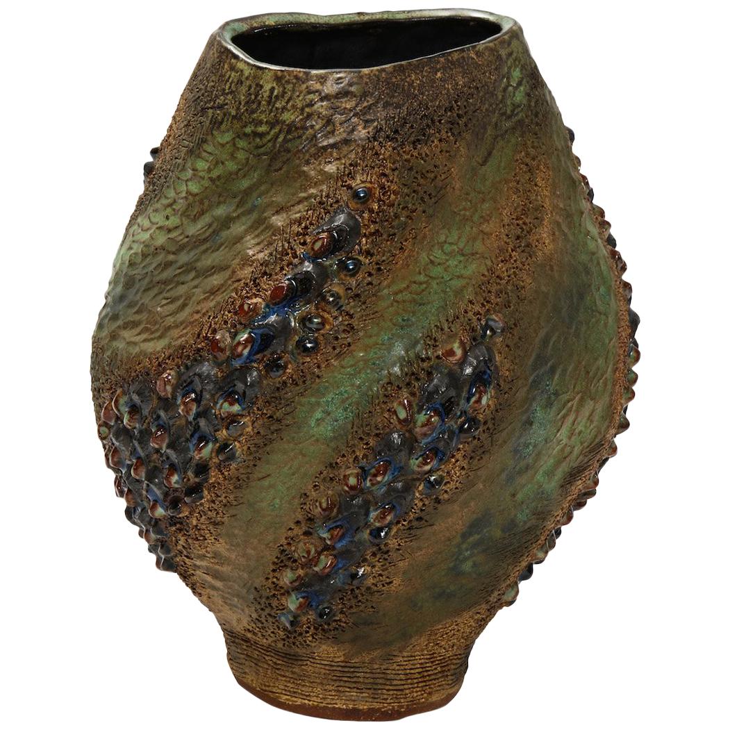 Hand-Built Ceramic Vase by Dena Zemsky
